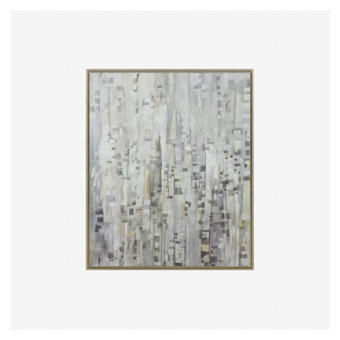 Birch Wall Art in Wooden Frame main product photo