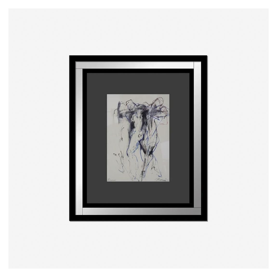 Methamorphosis Wall Art in Black Frame & Mirror Glass main product photo