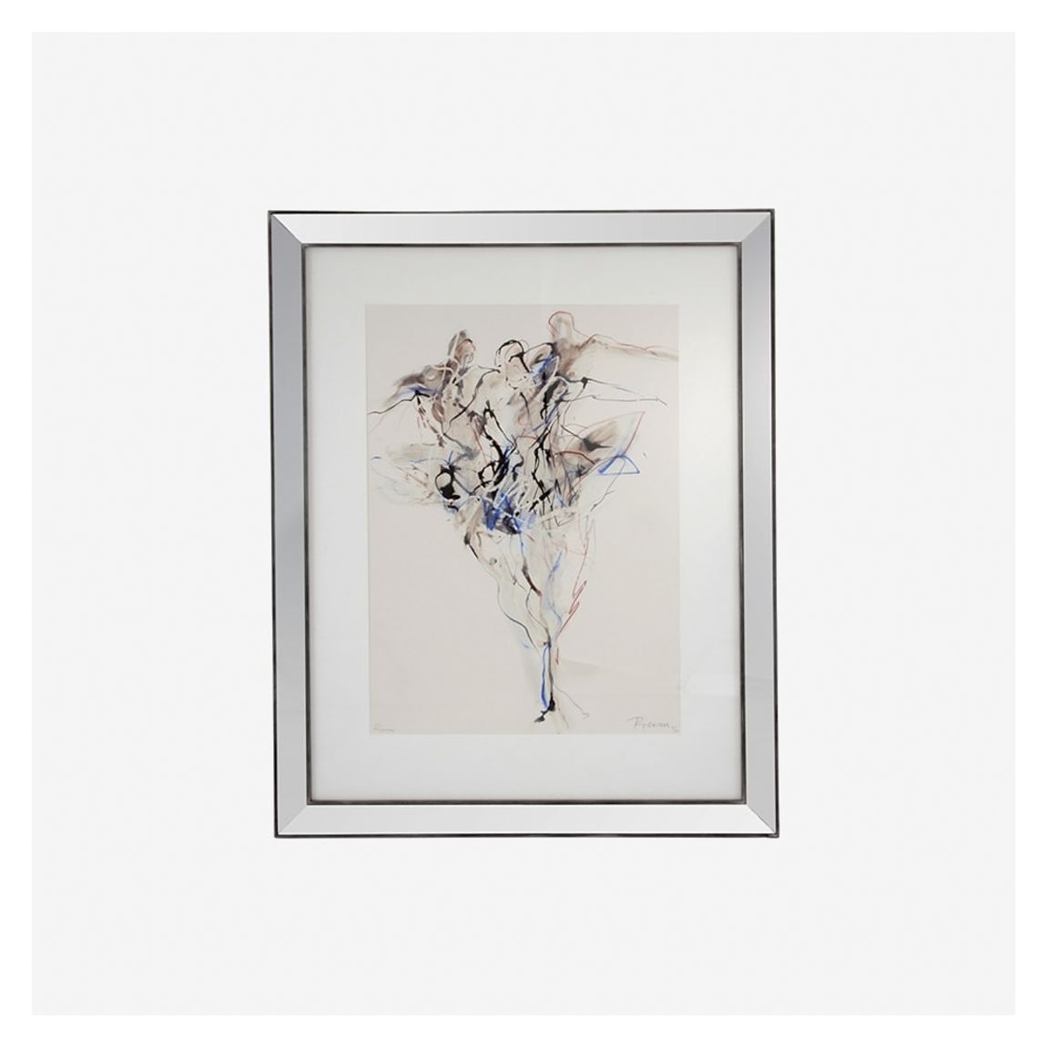 Maenads II Wall Art in Silver Mirrored Frame main product photo