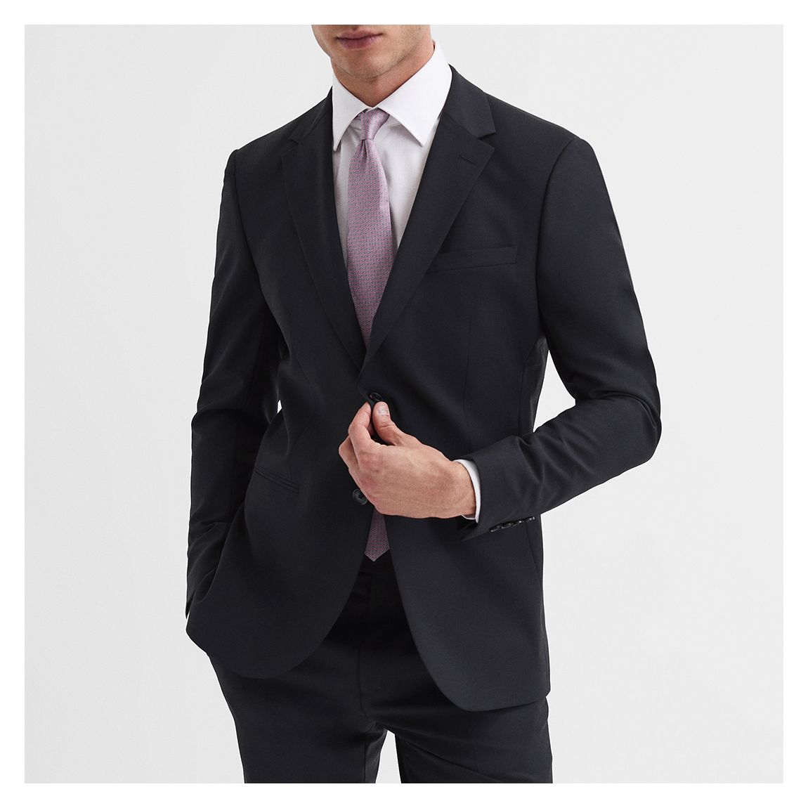 Black Hope Modern Fit Travel Blazer main product photo