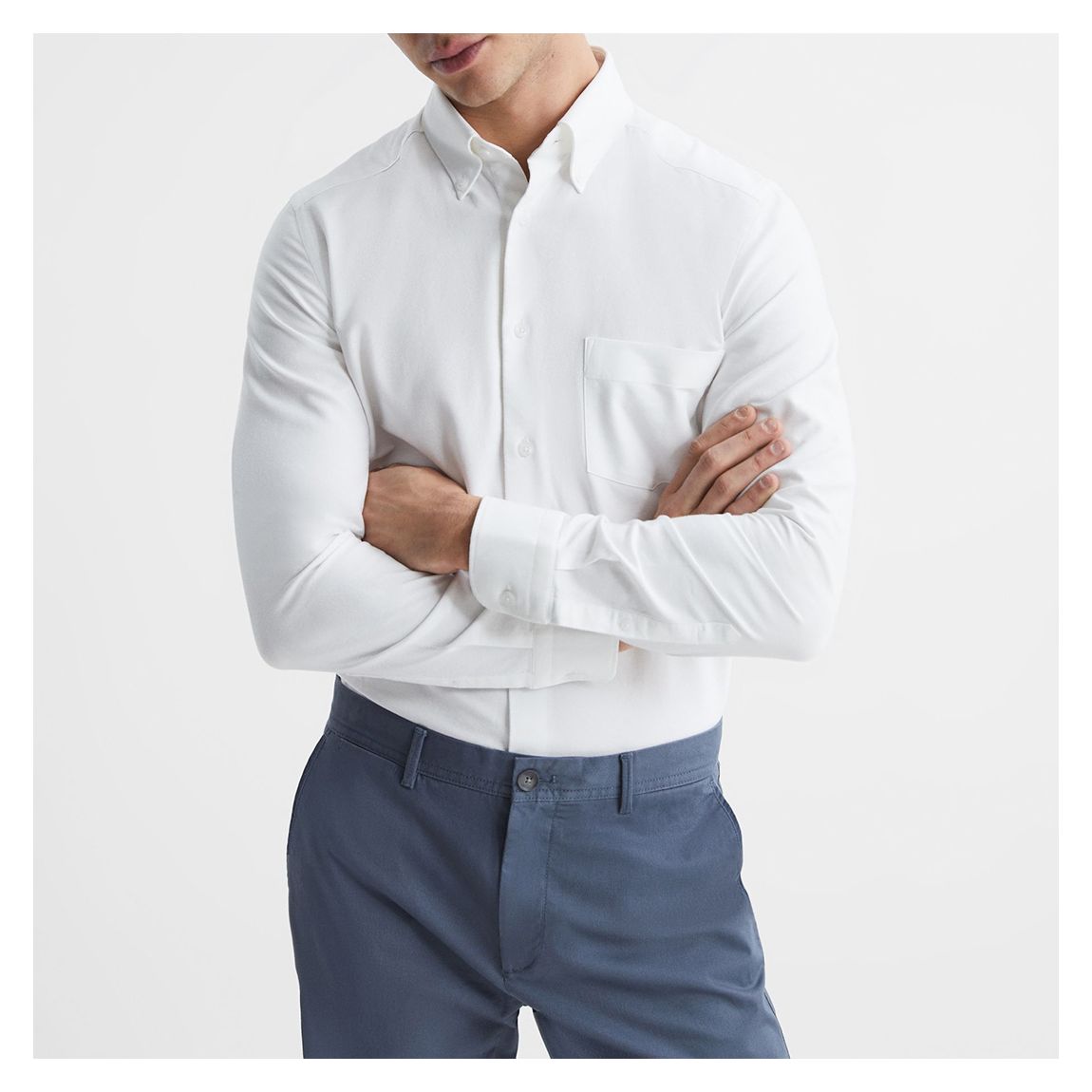 White Oxford Long Sleeve Shirt main product photo