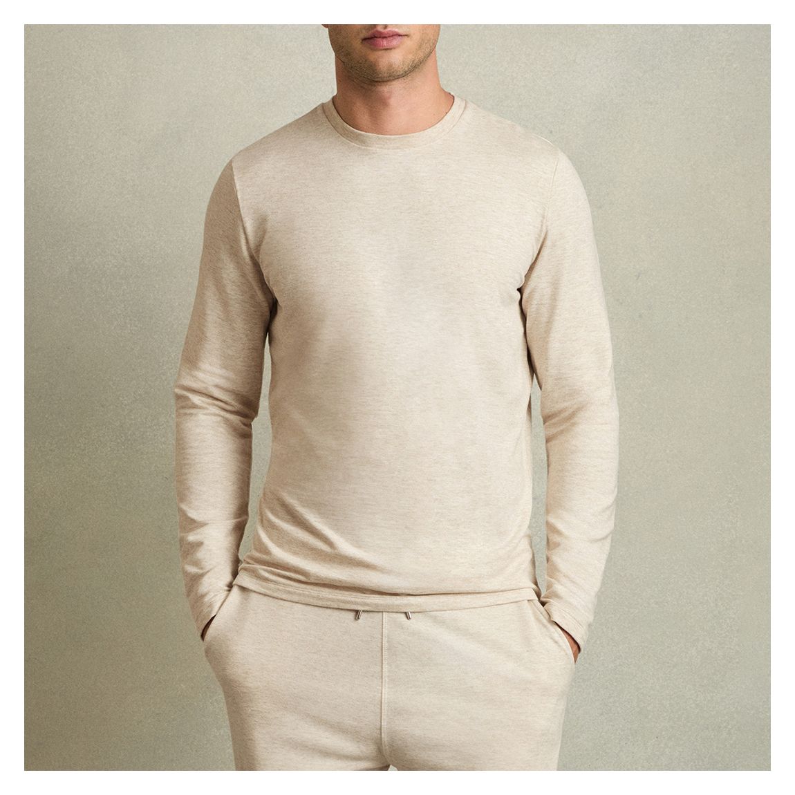 Beige Melange Adam Sweatshirt main product photo
