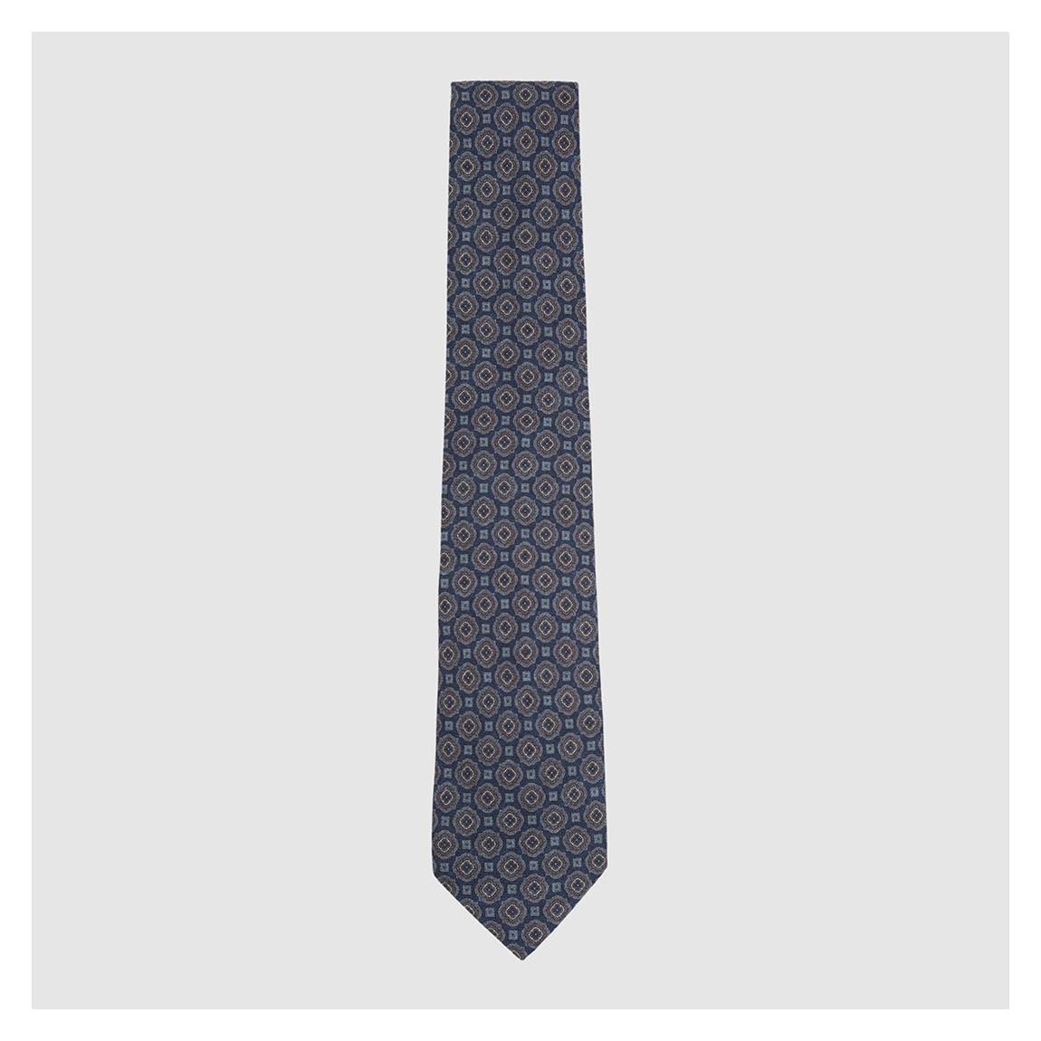 Blue Noto Small Floral Silk Tie main product photo