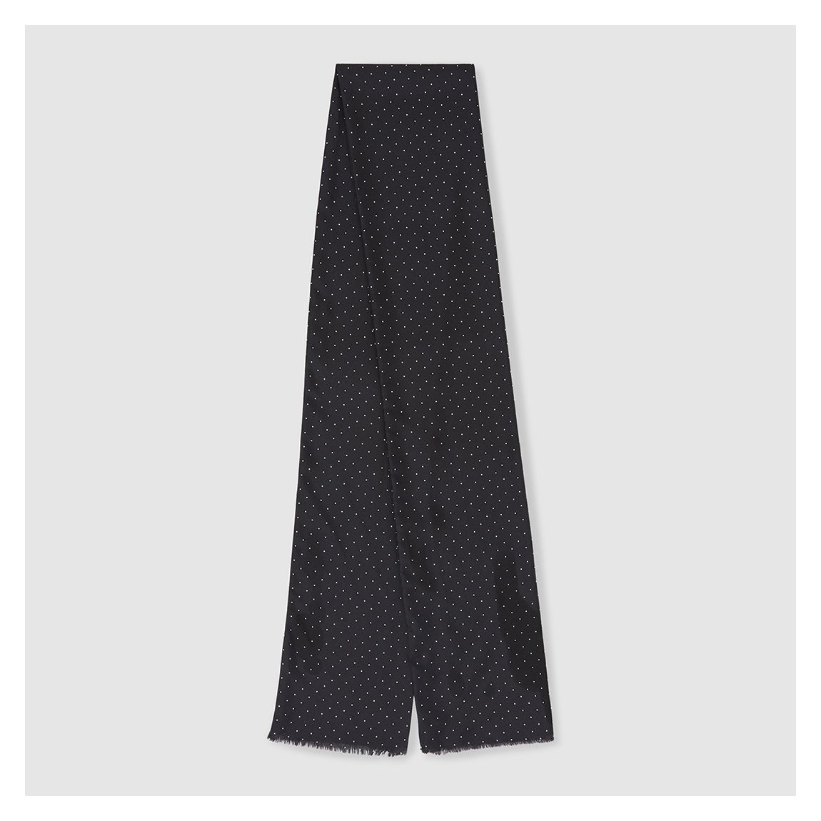 Black/ White Gibson Polka Dot Silk Scarf main product photo