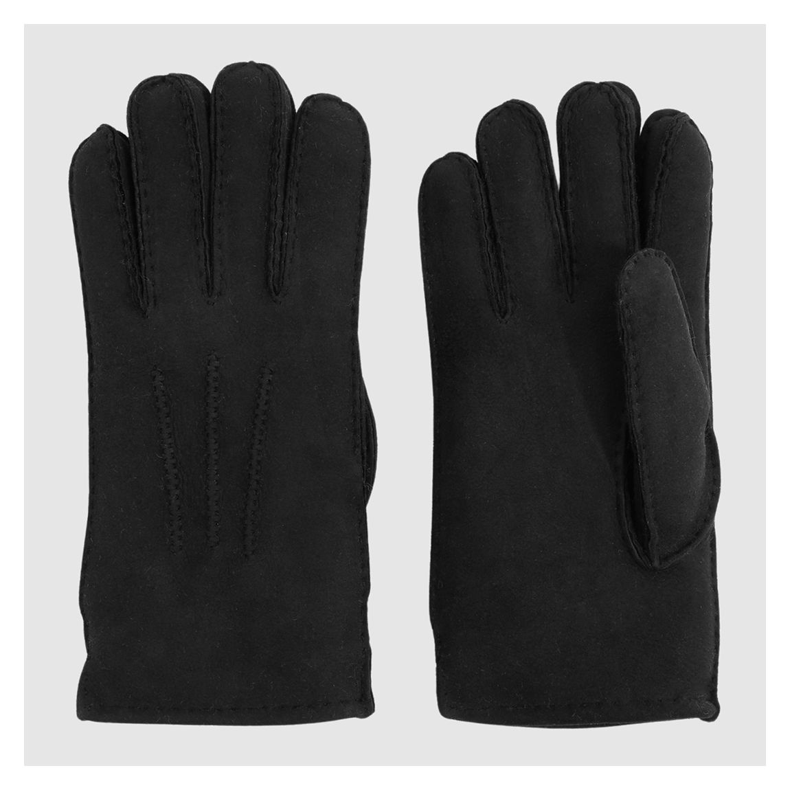 Black Agon Shearling Gloves main product photo