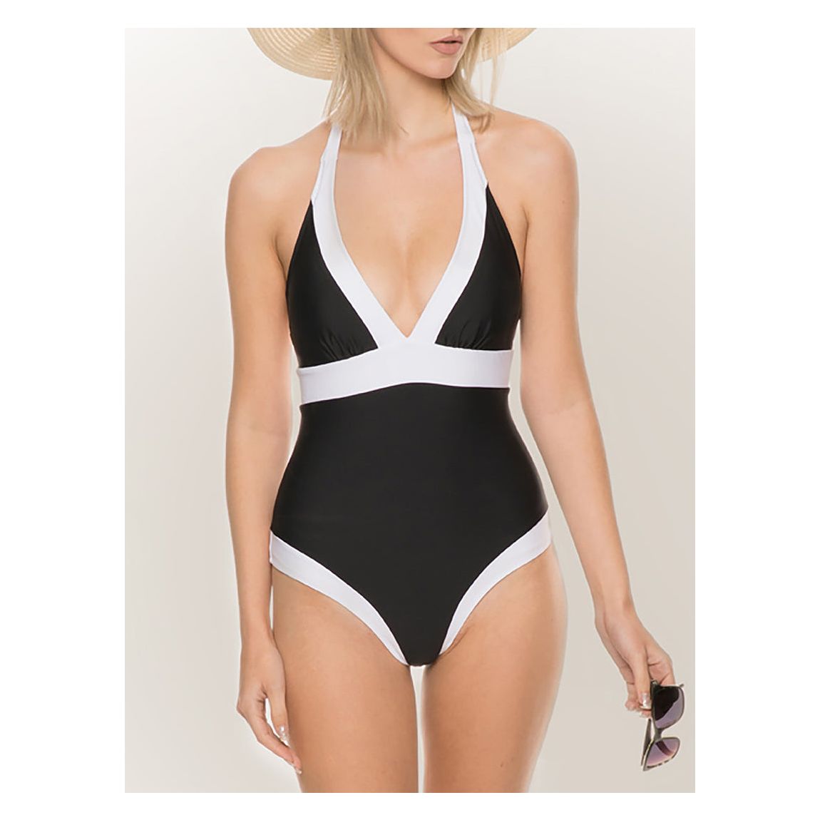 St Tropez Halter Neck Swimsuit with Tummy Control main product photo