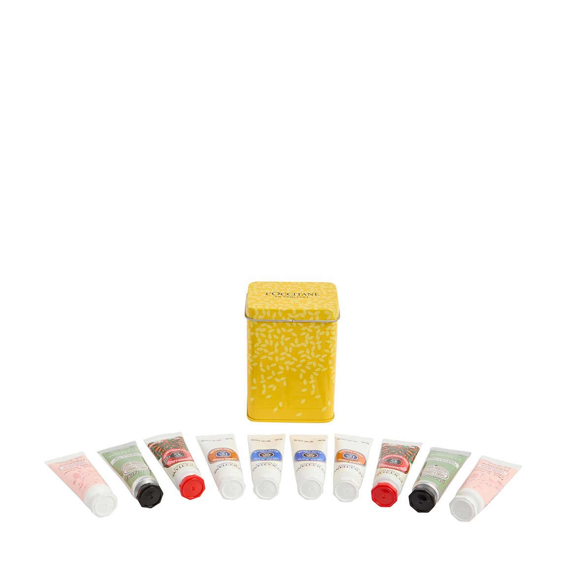 L'occitane Yellow Tin 10pc Handcream Giftset main product photo