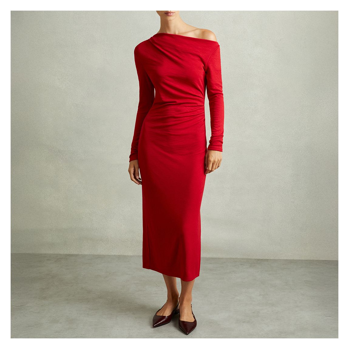 Scarlet Becky Fitted Jersey Midi Dress main product photo
