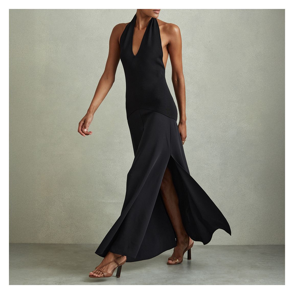 Navy Rene Hybrid Maxi Dress main product photo