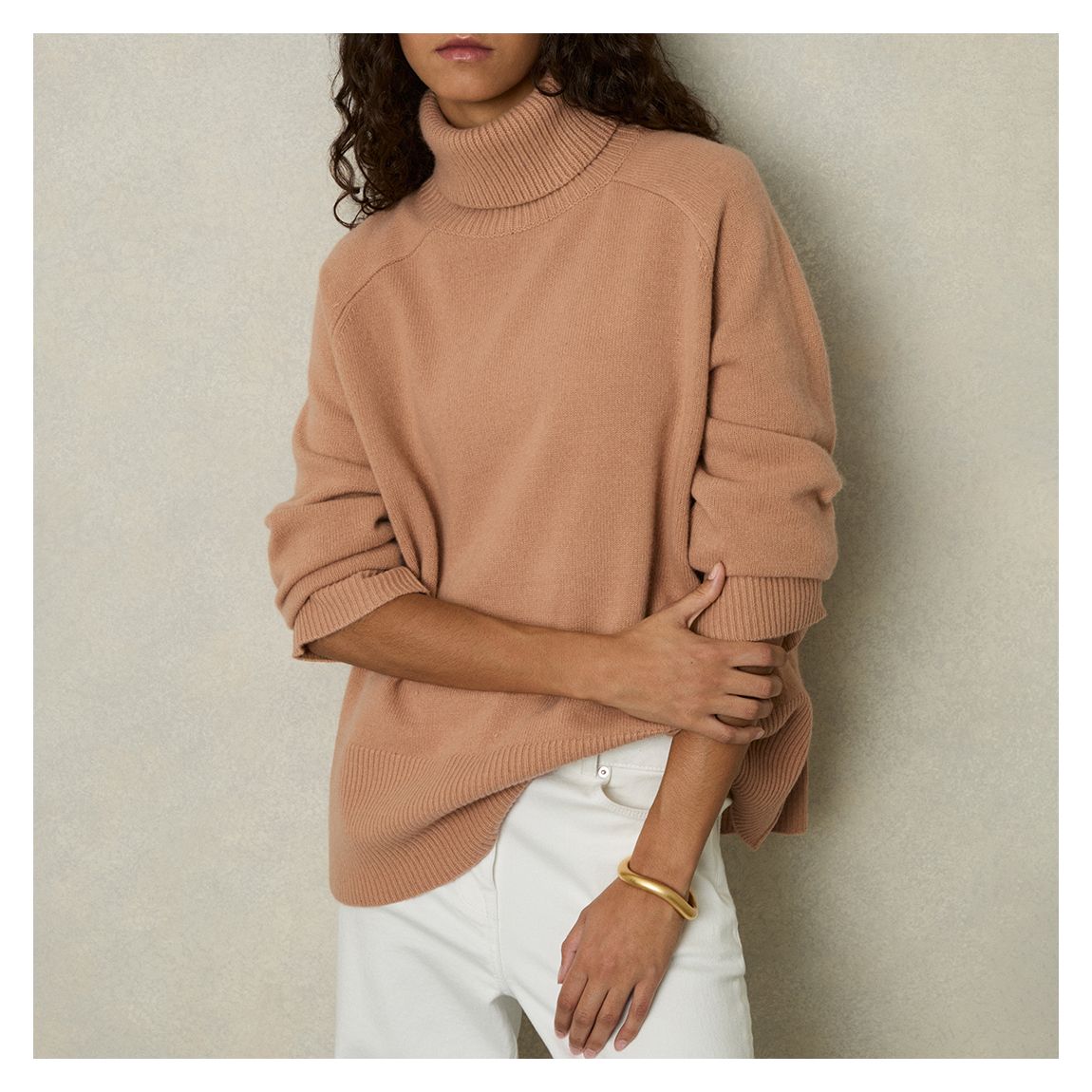 Camel Edina Cashmere Wool Blend Roll main product photo