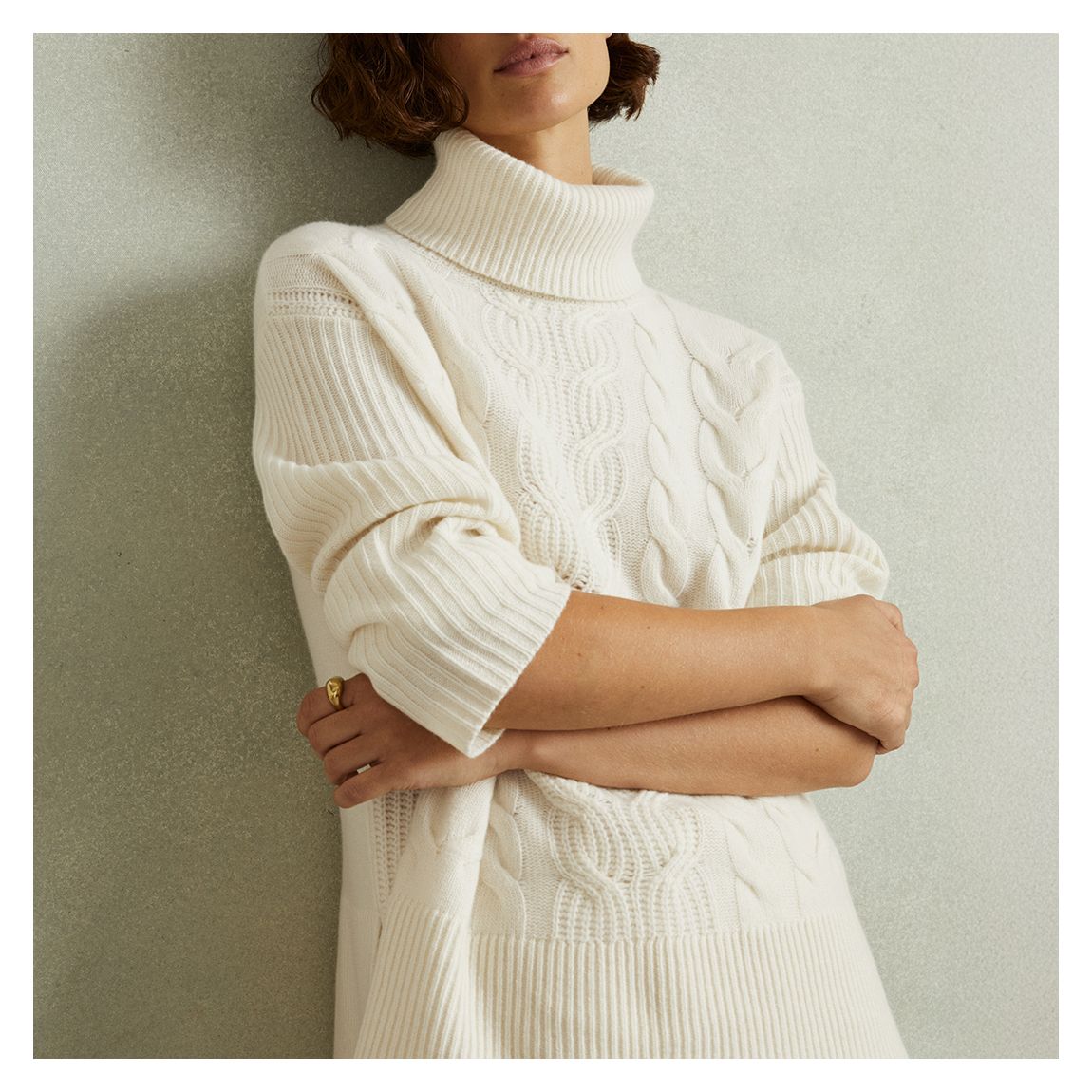 Cream Carina Cashmere Blend Jumper main product photo