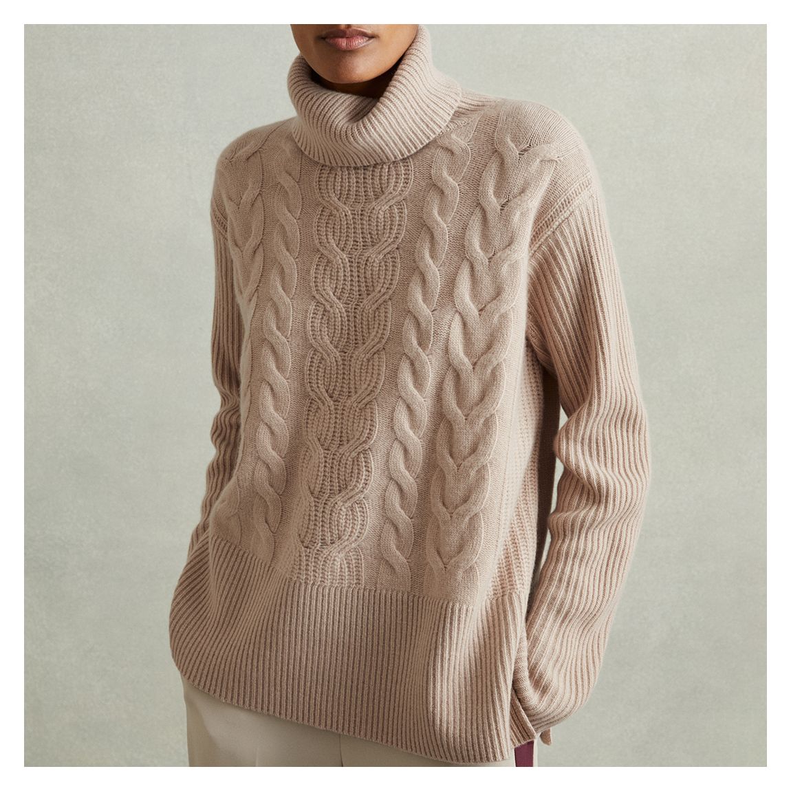 Beige Carina Cashmere Blend Jumper main product photo