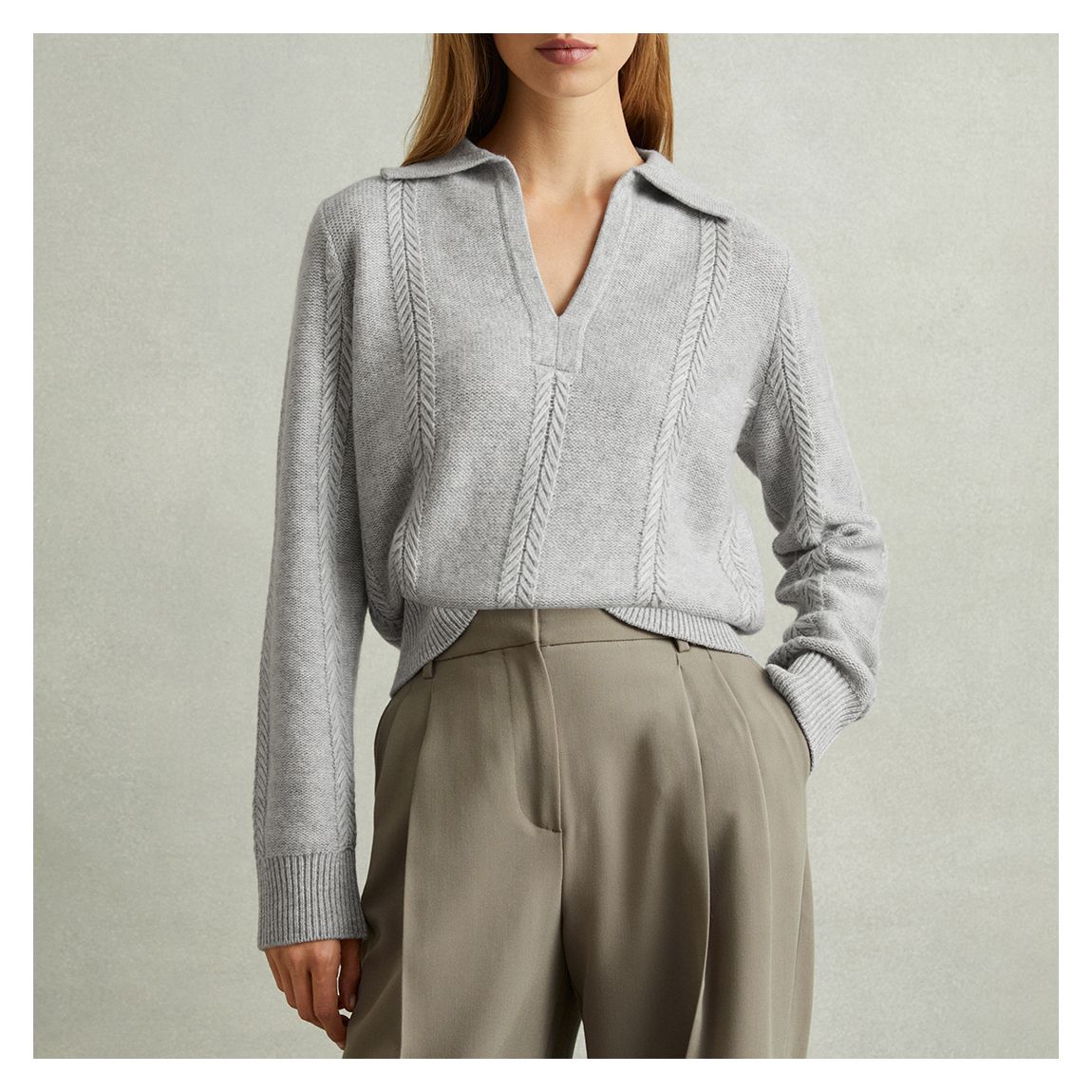 Grey Marl Jessy Wool Cashmere Blend Jumper main product photo