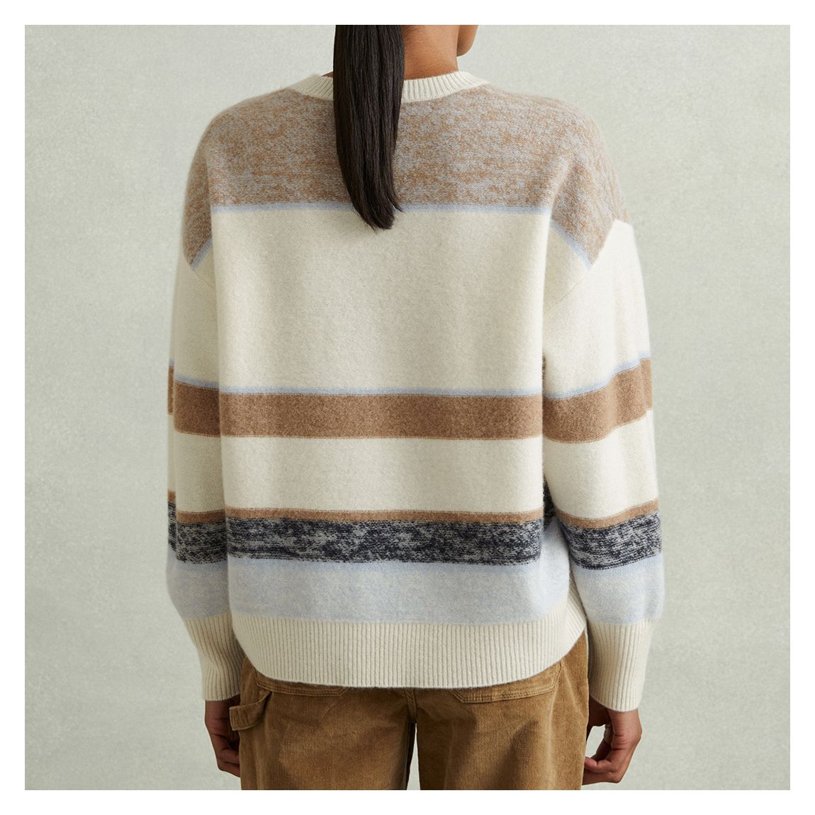 Multi Willow Subtle Stripe Fuzzy Jumper main product photo