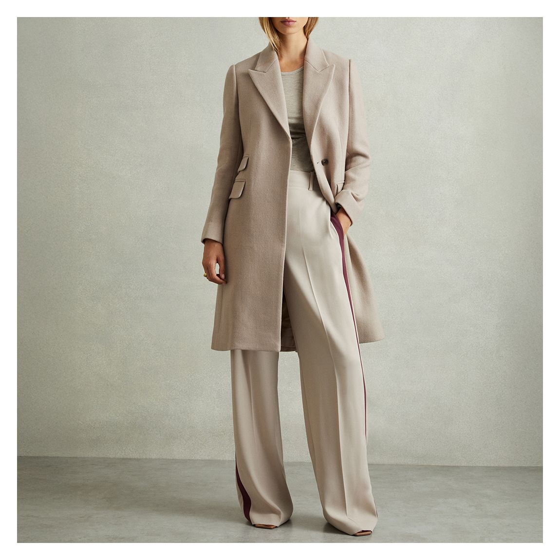 Stone Louis Peaked Lapel Coat main product photo