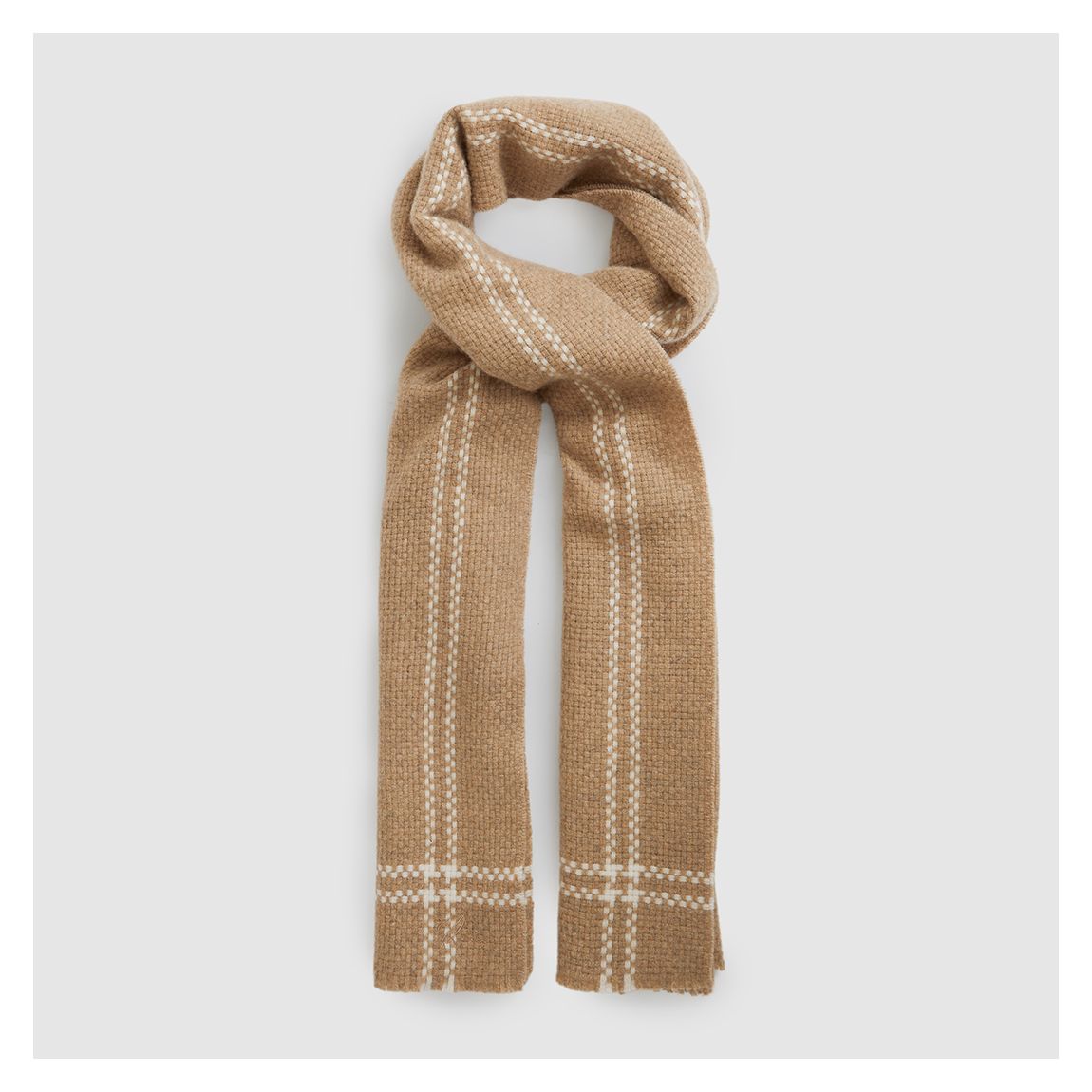 Camel Liana Textured Scarf main product photo