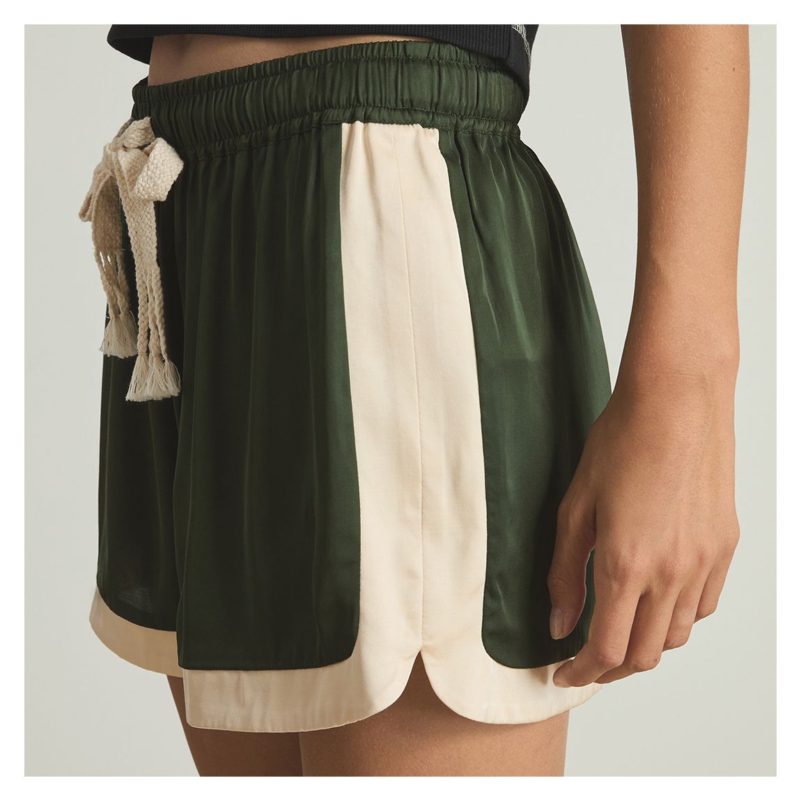 Green/Ivory Jodie Colourblock Short main product photo