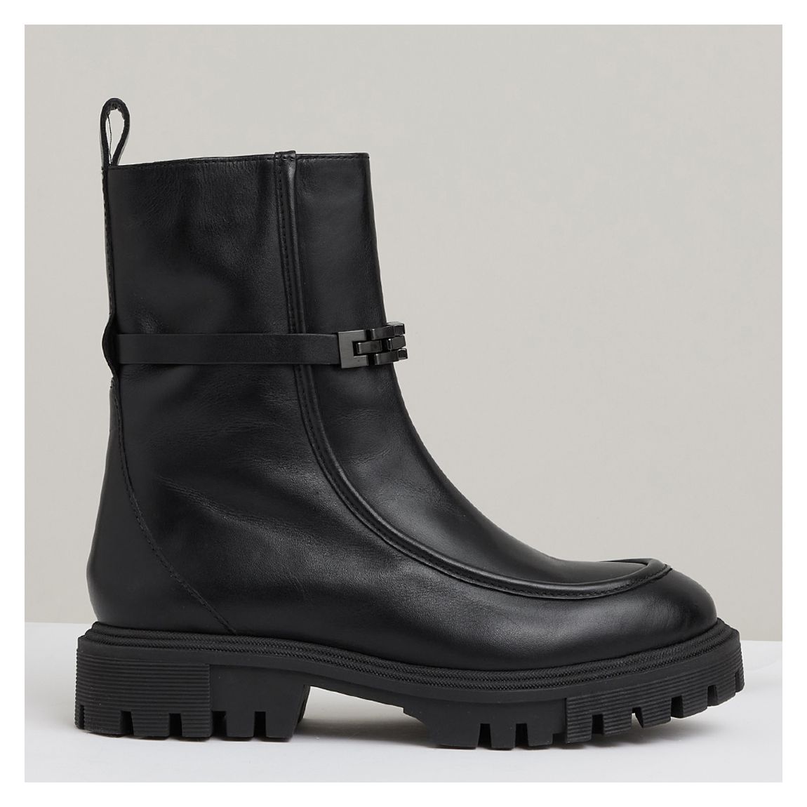 Black Safia Hardware Ankle Boot main product photo