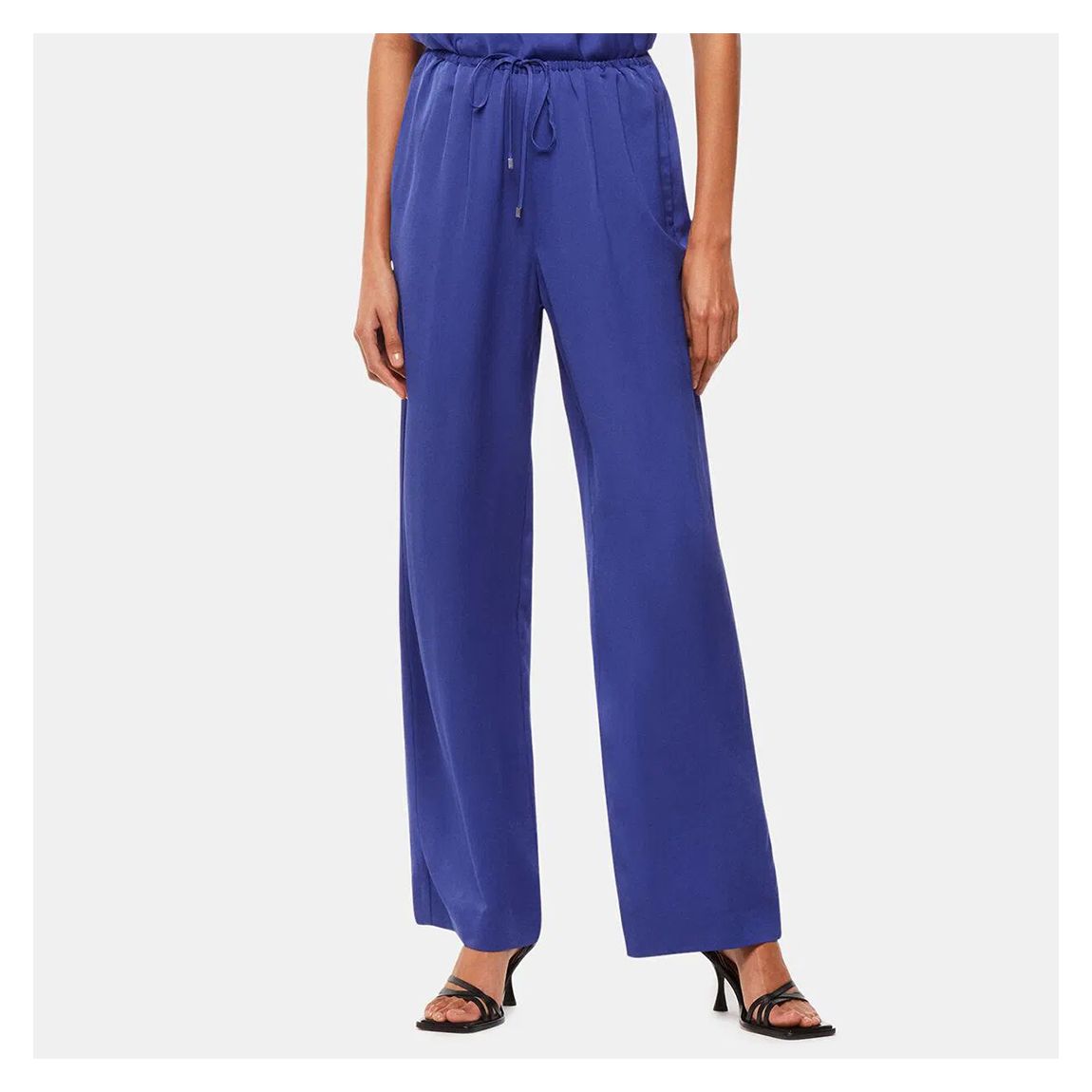 Blue Clara Wide Leg Trousers main product photo
