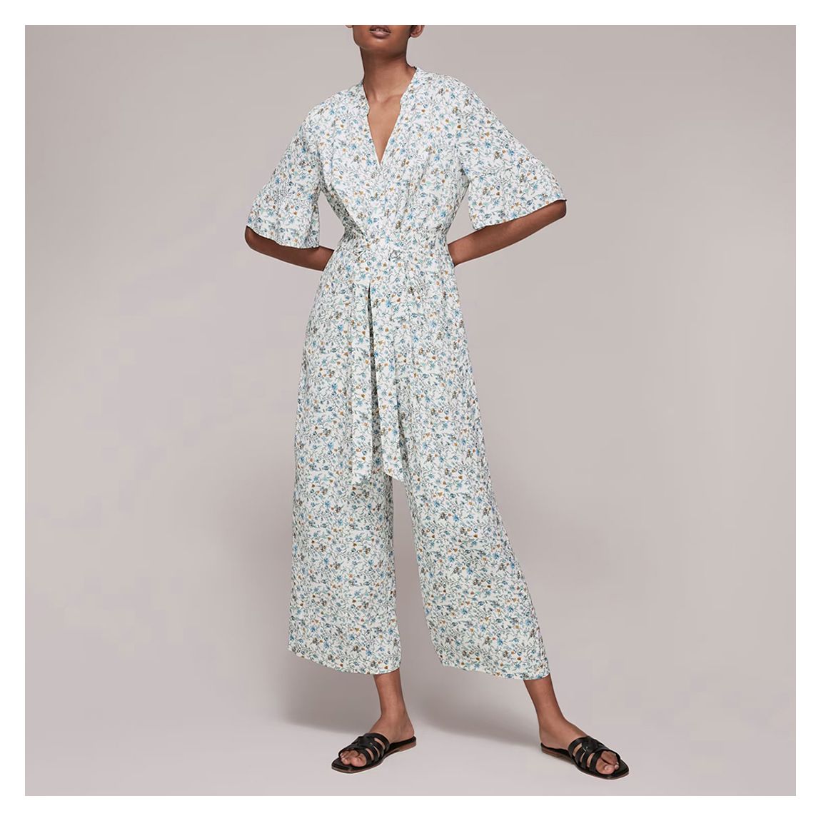 Multi Freya Summer Floral Jumpsuit main product photo