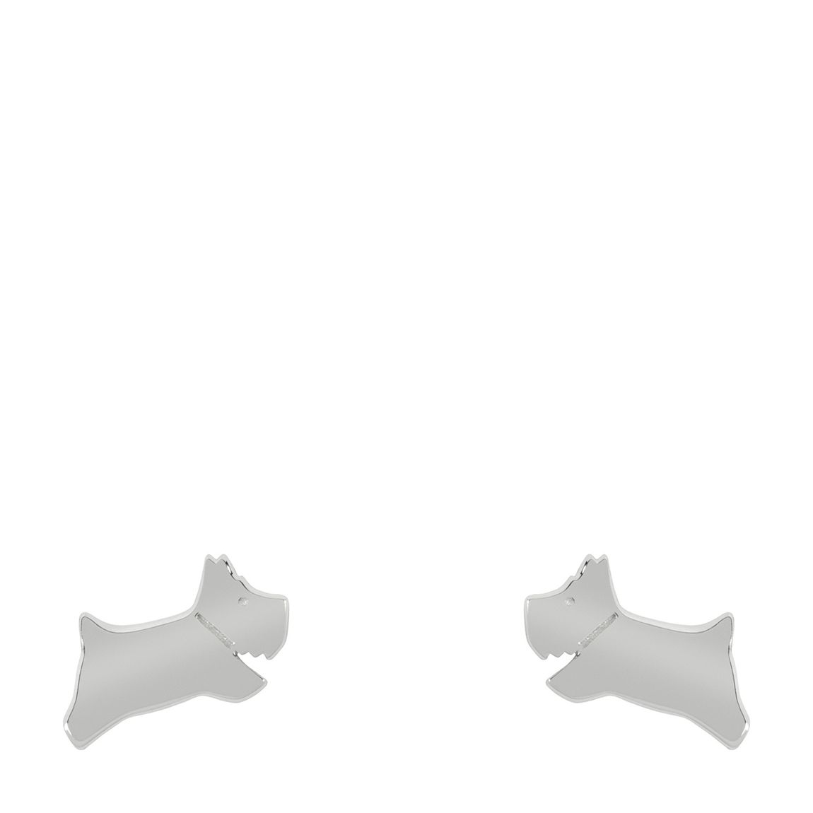 Radley Chelsea Creek Ladies Polished Silver Plated Sterling Silver Jumping Dog Stud Earrings main product photo