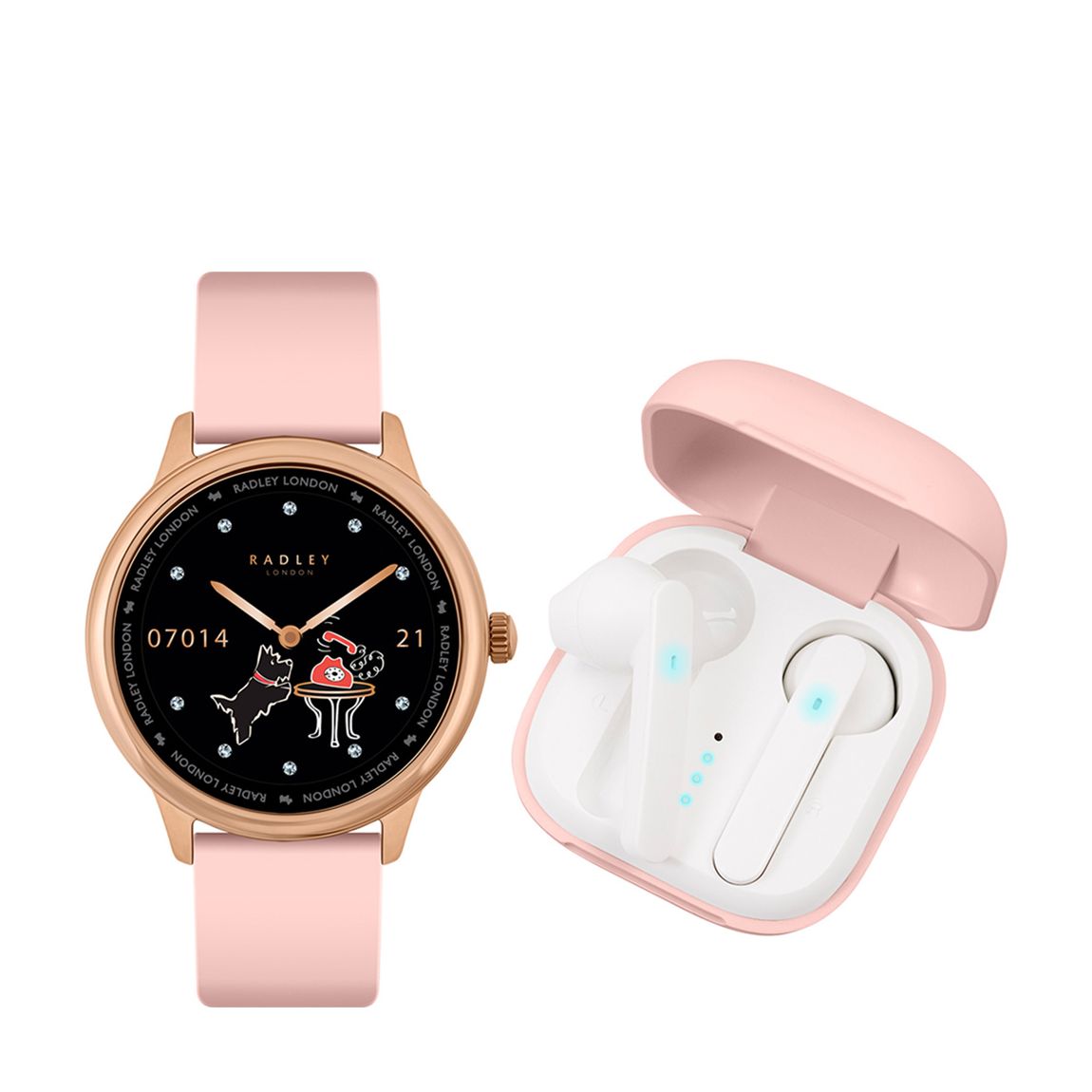 Radley Smart Series 19 Smart Cobweb Calling Watch with True Wireless Earbuds main product photo