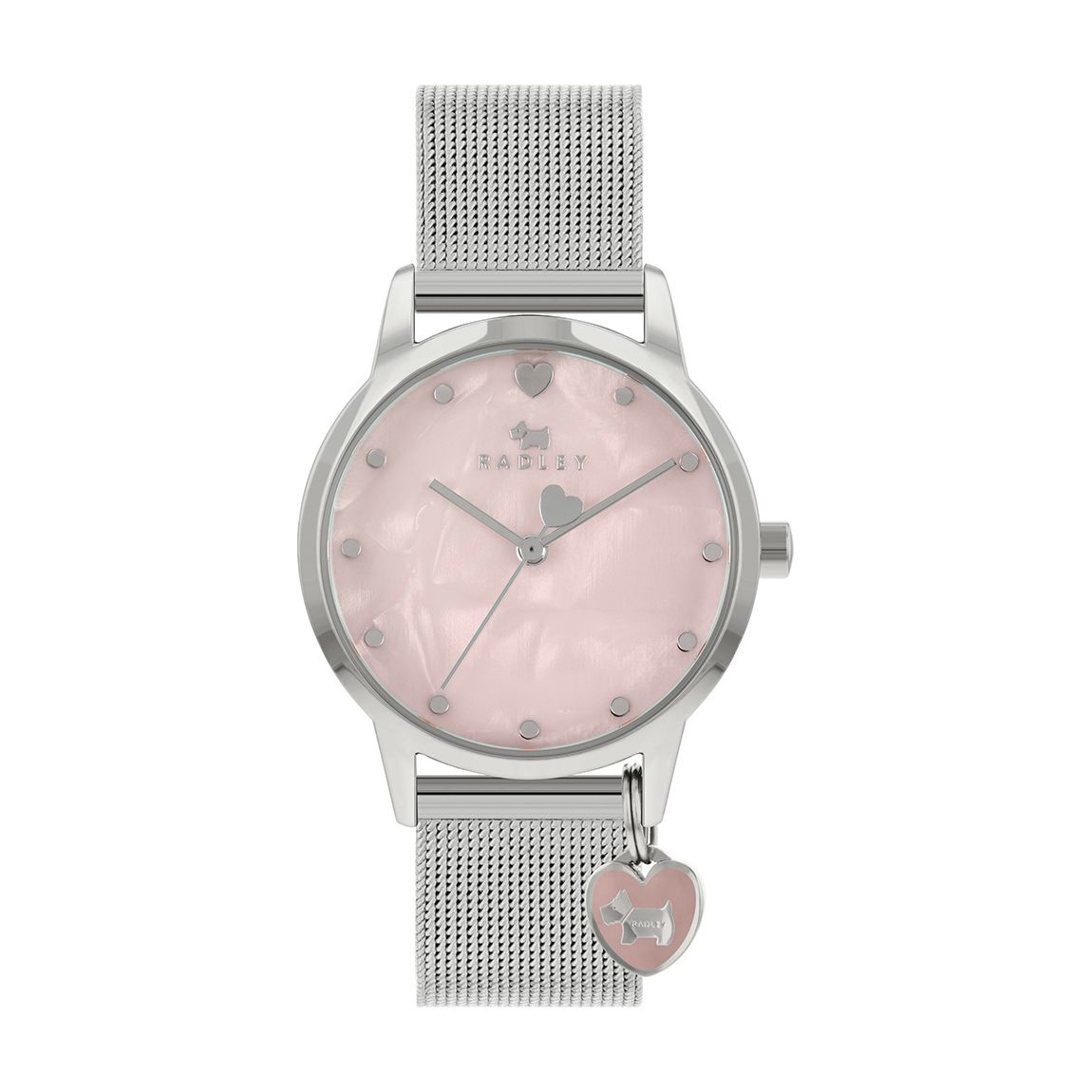 Radley Branded Ladies Silver Stainless Steel Mesh Strap Watch main product photo