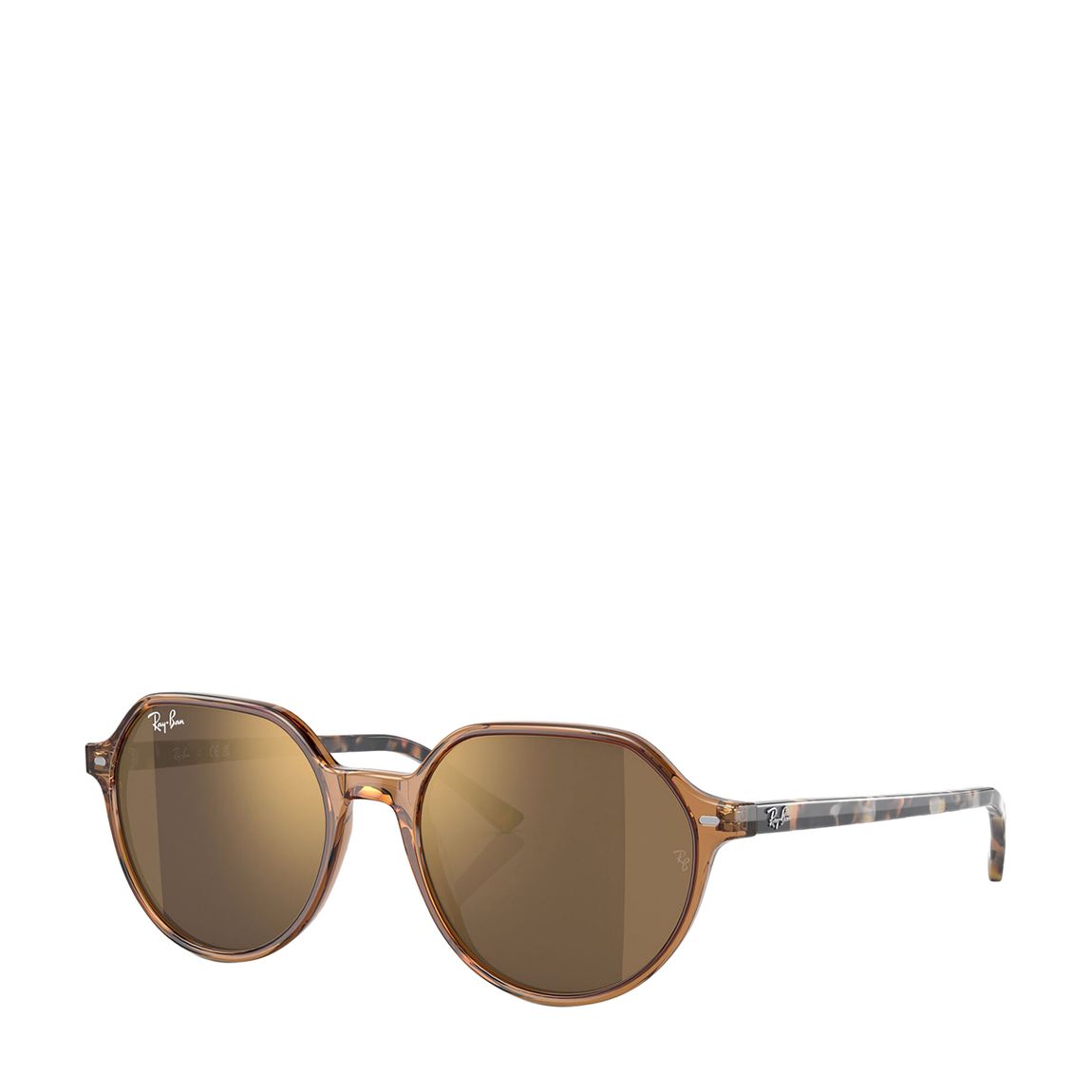 Brown Gold Thalia Unisex Sunglasses 51mm main product photo