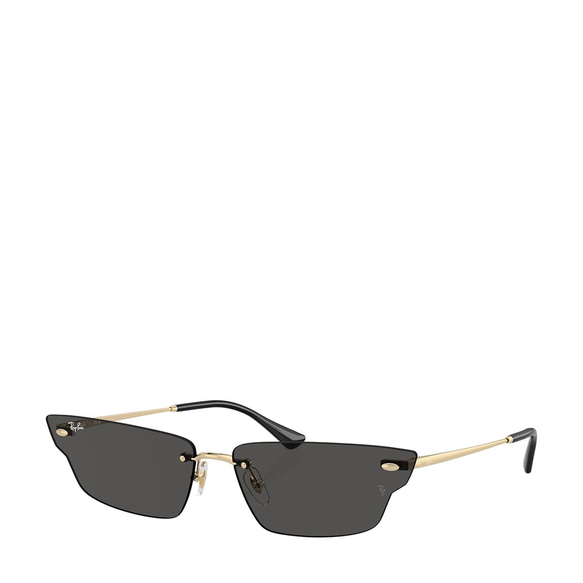 Dark Grey Gold Anh Unisex Sunglasses 63mm main product photo