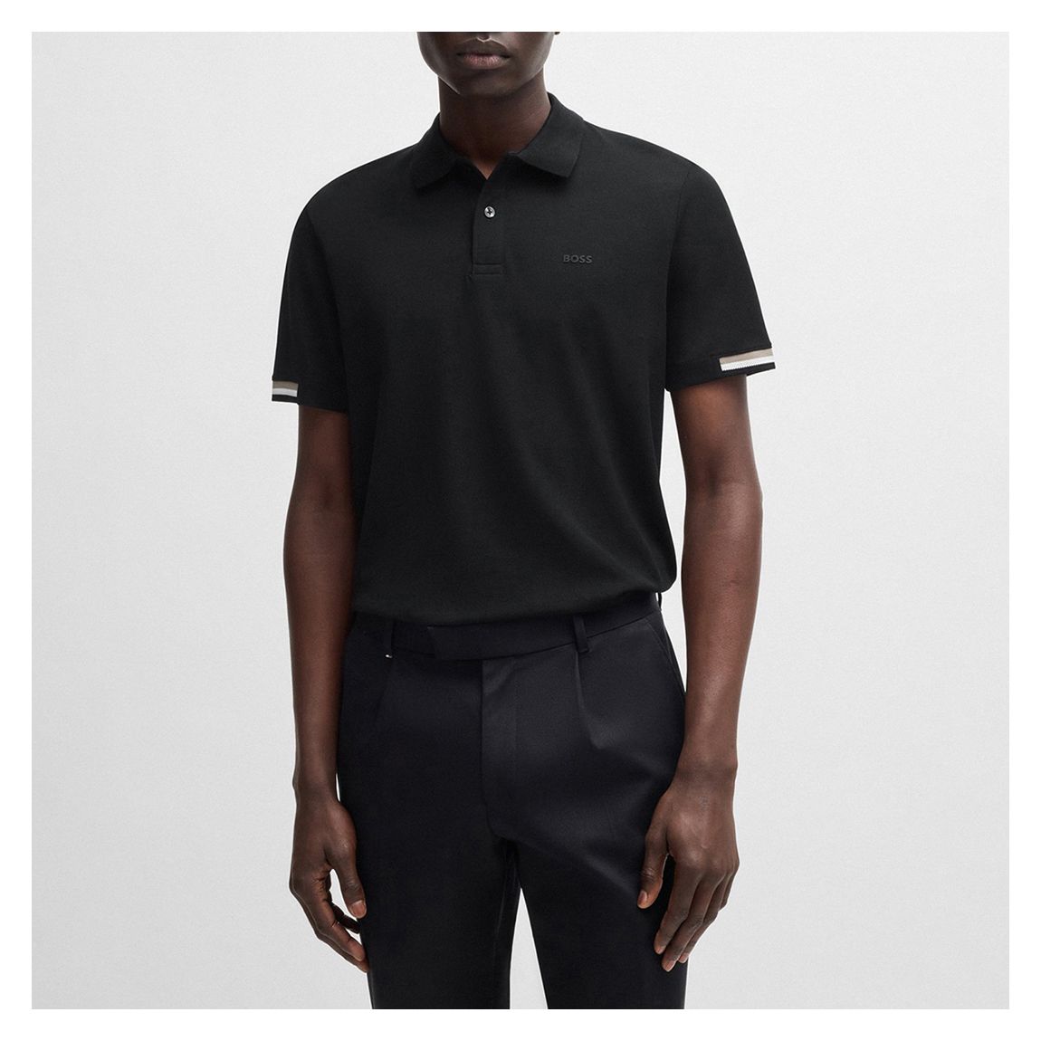 Black Parlay Polo Shirt main product photo