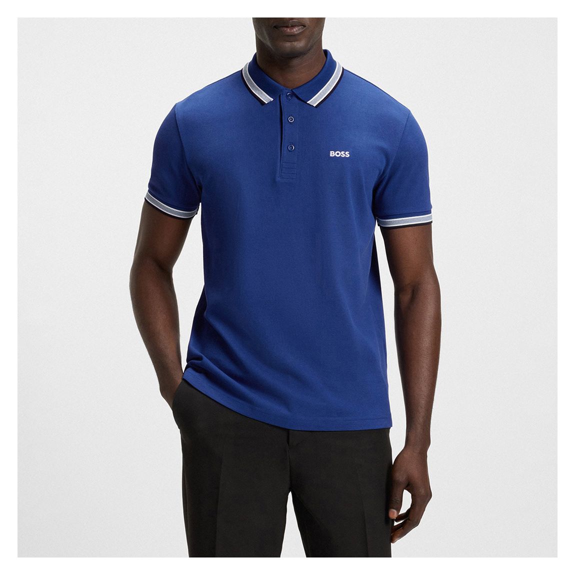 Blue Paddy Cotton Polo Shirt main product photo