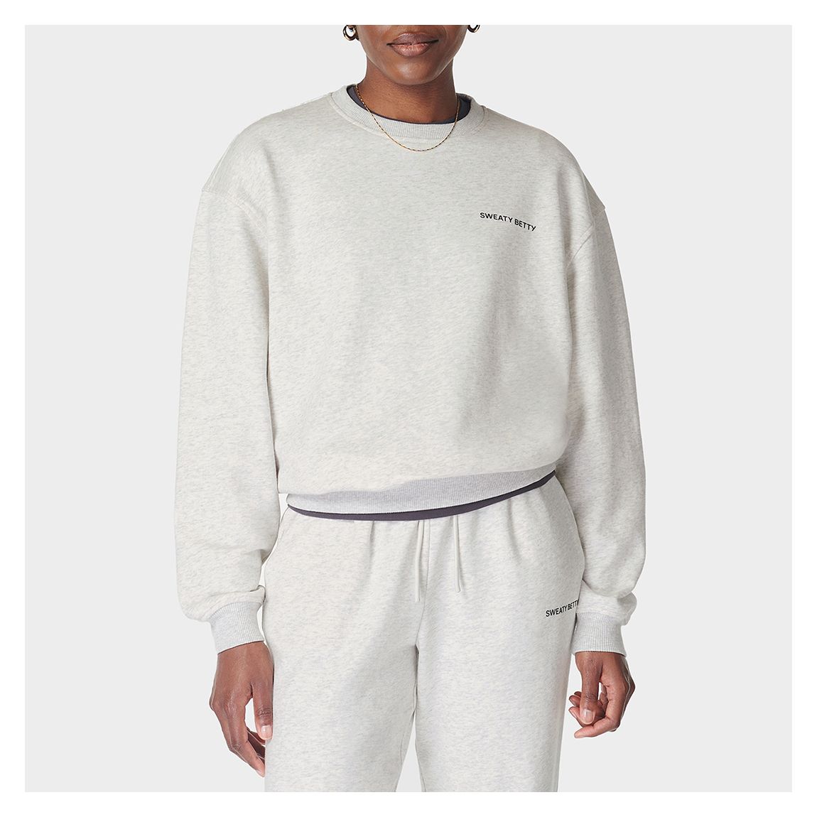 Revive Crew Neck Sweatshirt - Ice Grey Marl main product photo