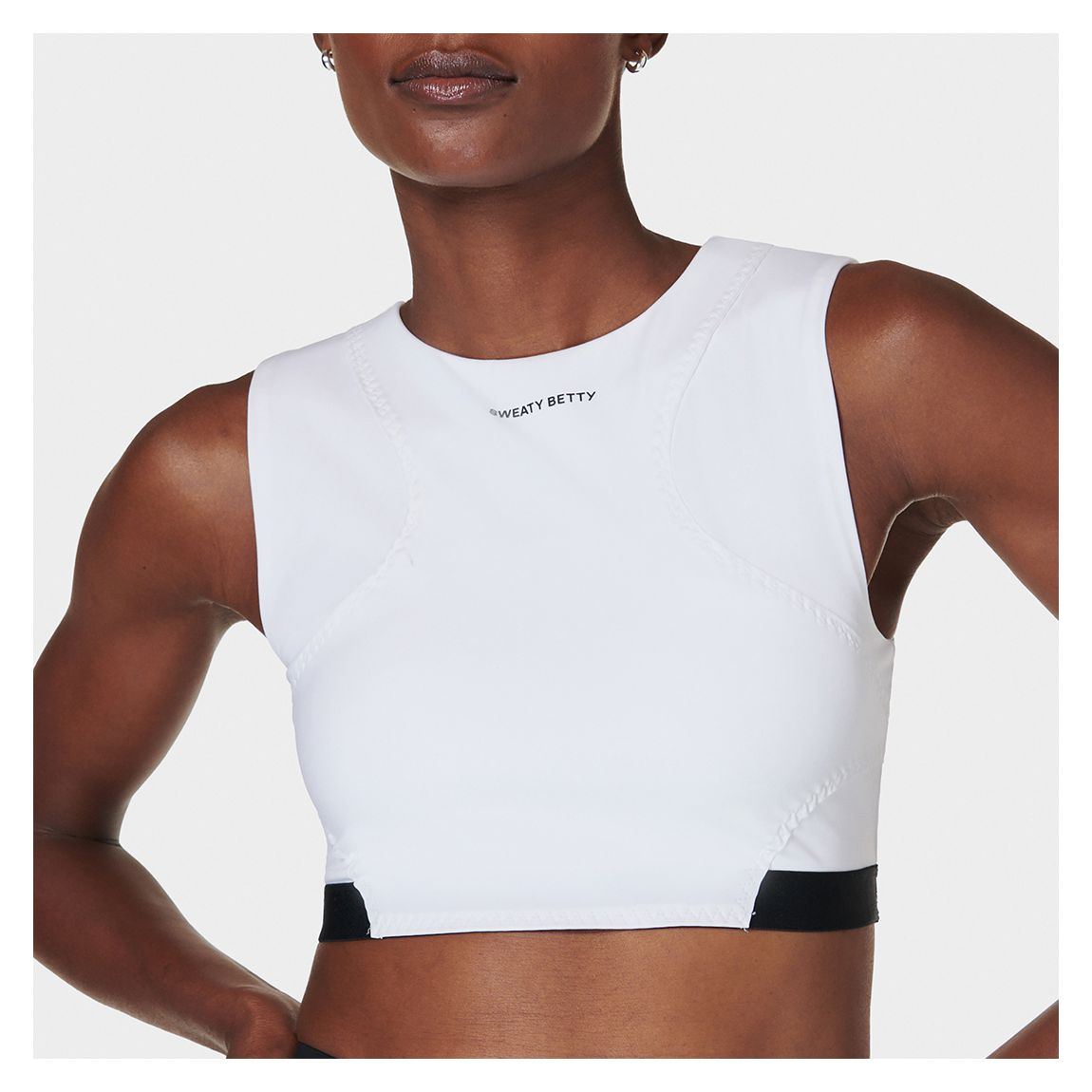 Power Advantage Bra Top - White main product photo