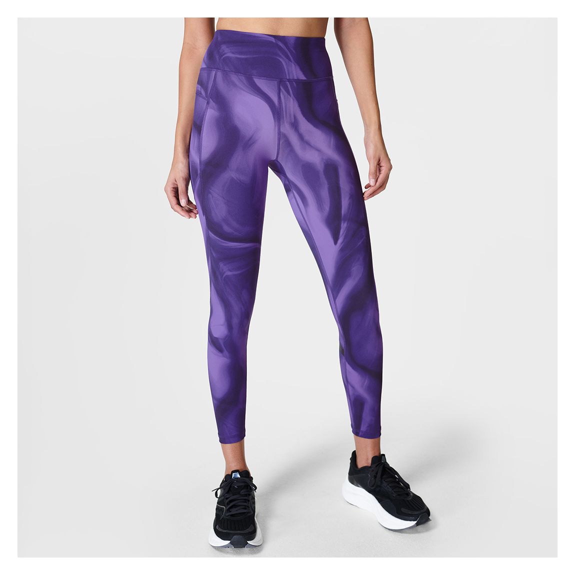 Zero Gravity 7/8 Leggings - Purple Light Speed Print main product photo