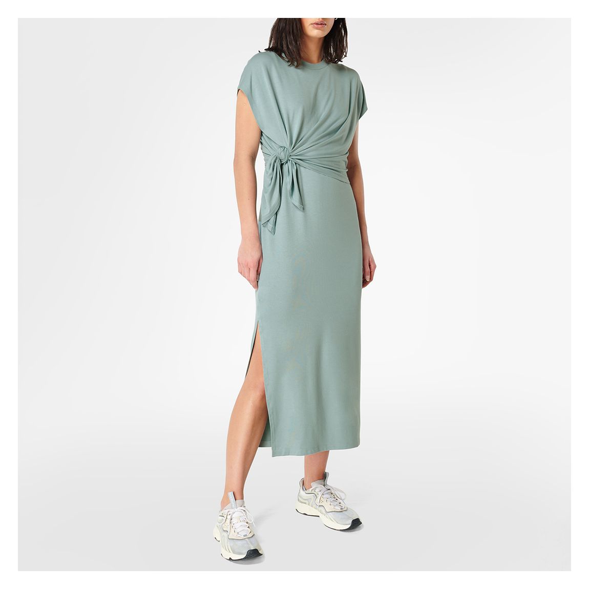 Mellow Midi Dress - Smoke Blue main product photo