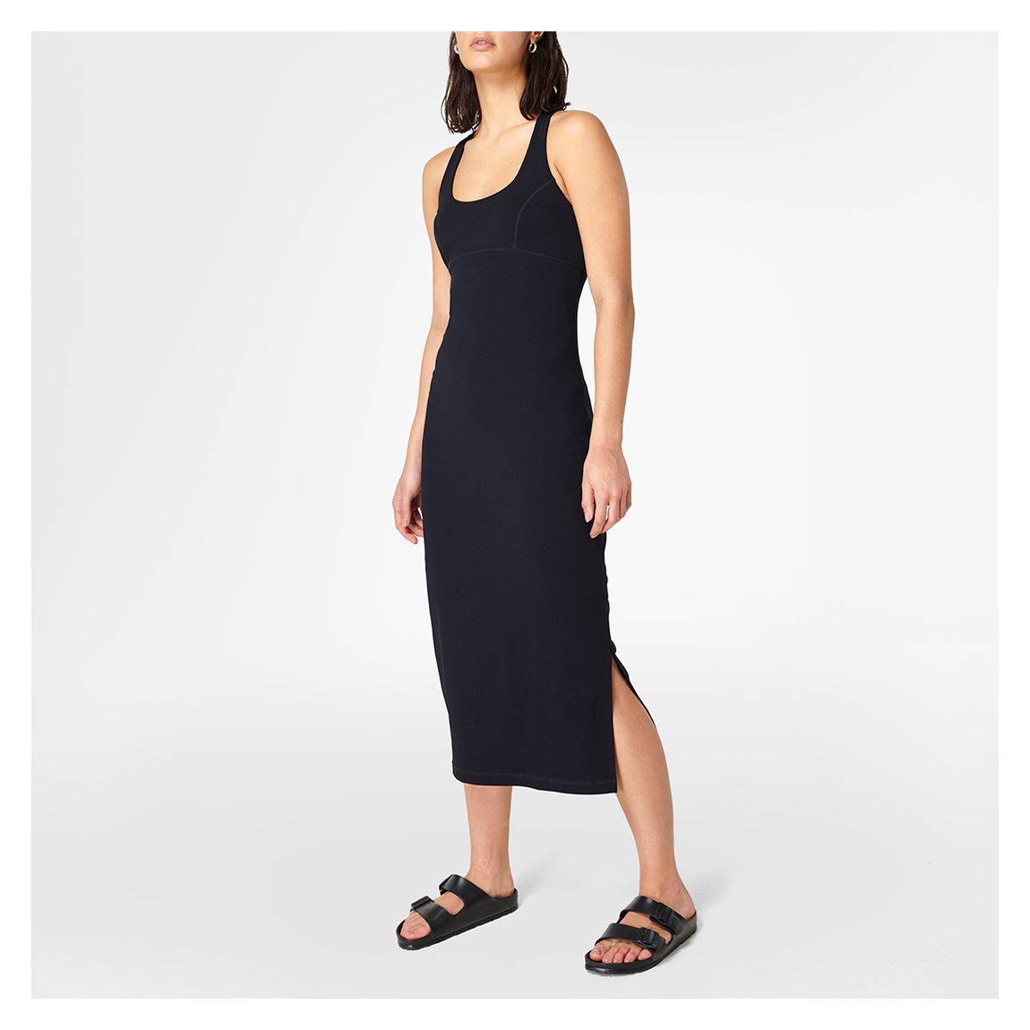 Emily Strappy Back Dress - Black main product photo