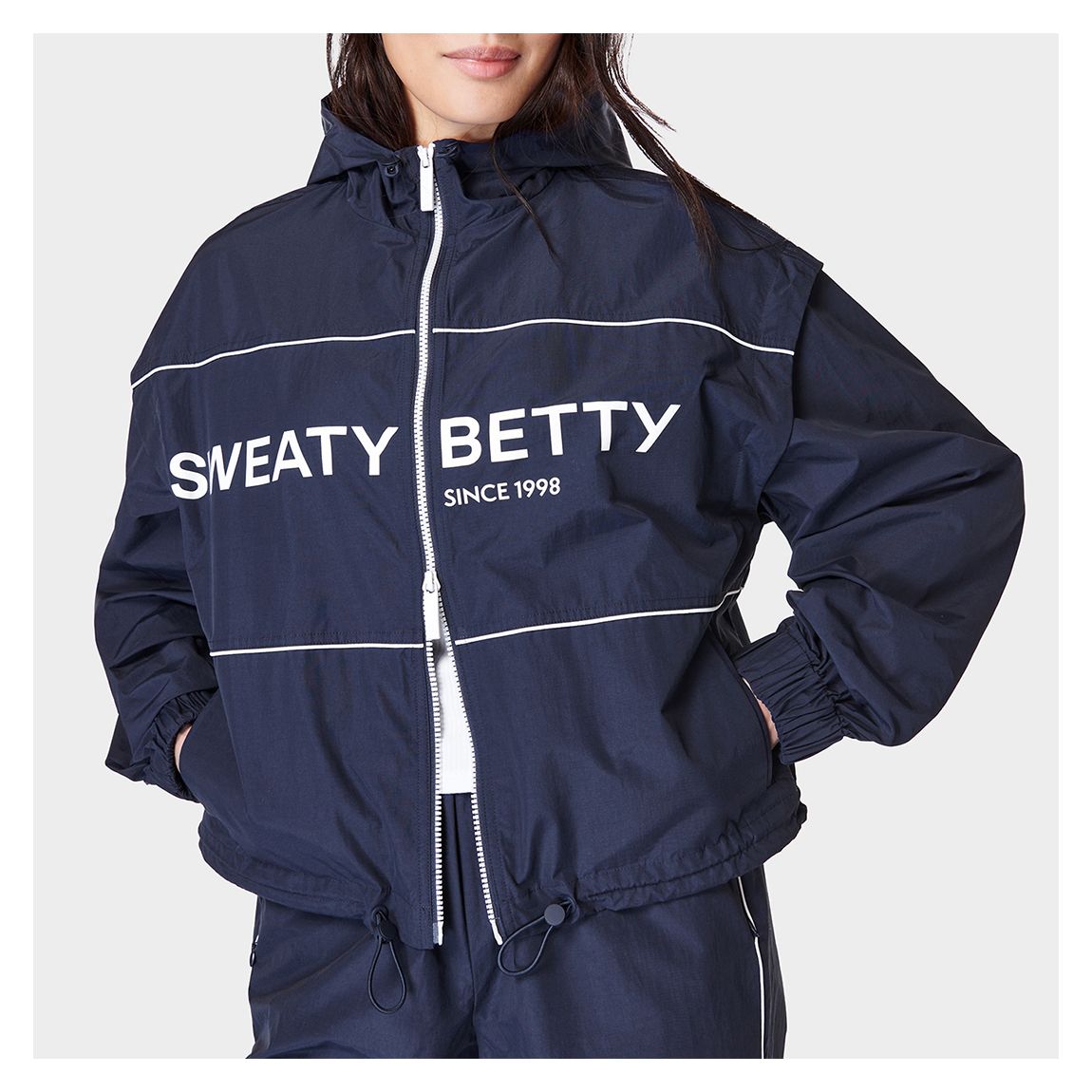 Shell Zip Up - Navy Blue main product photo