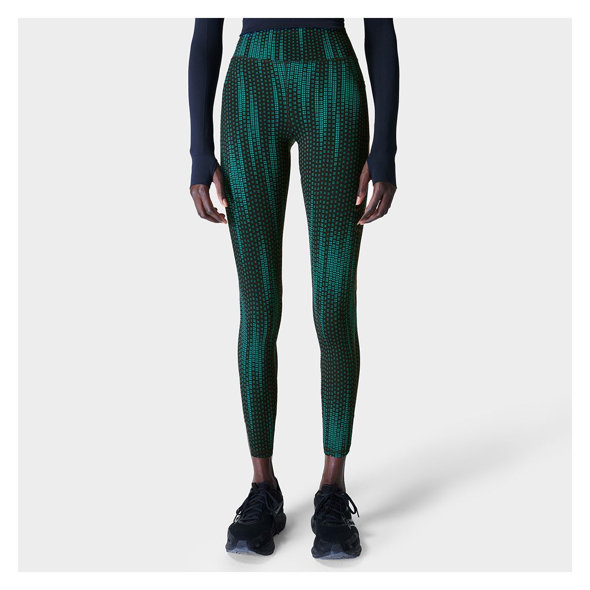 Zero Gravity 7/8 Leggings - Green Fade Print main product photo