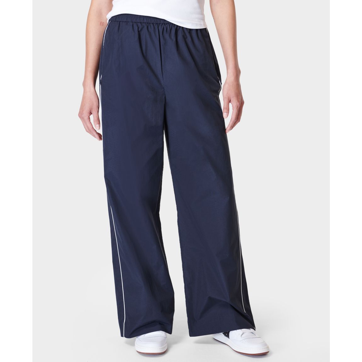 Shell Wide Leg Pant - Navy Blue main product photo