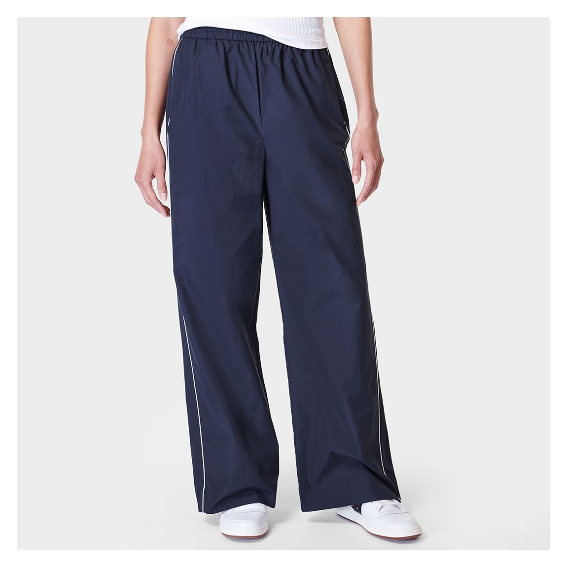Shell Wide Leg Pant - Navy Blue main product photo