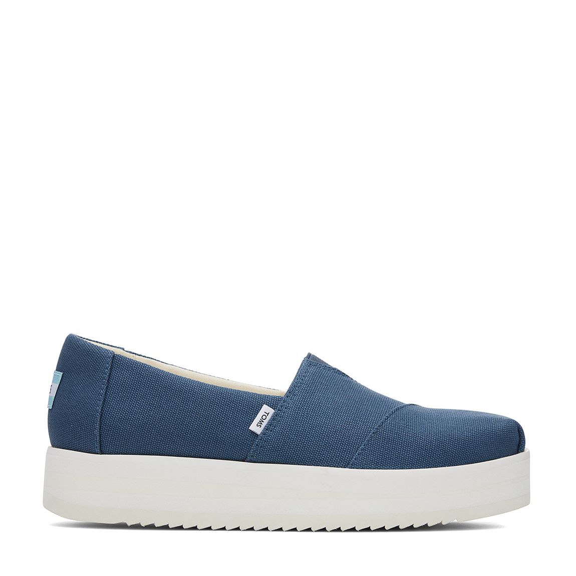 Women's Majolica Blue Canvas Alp Midform Espadrille main product photo