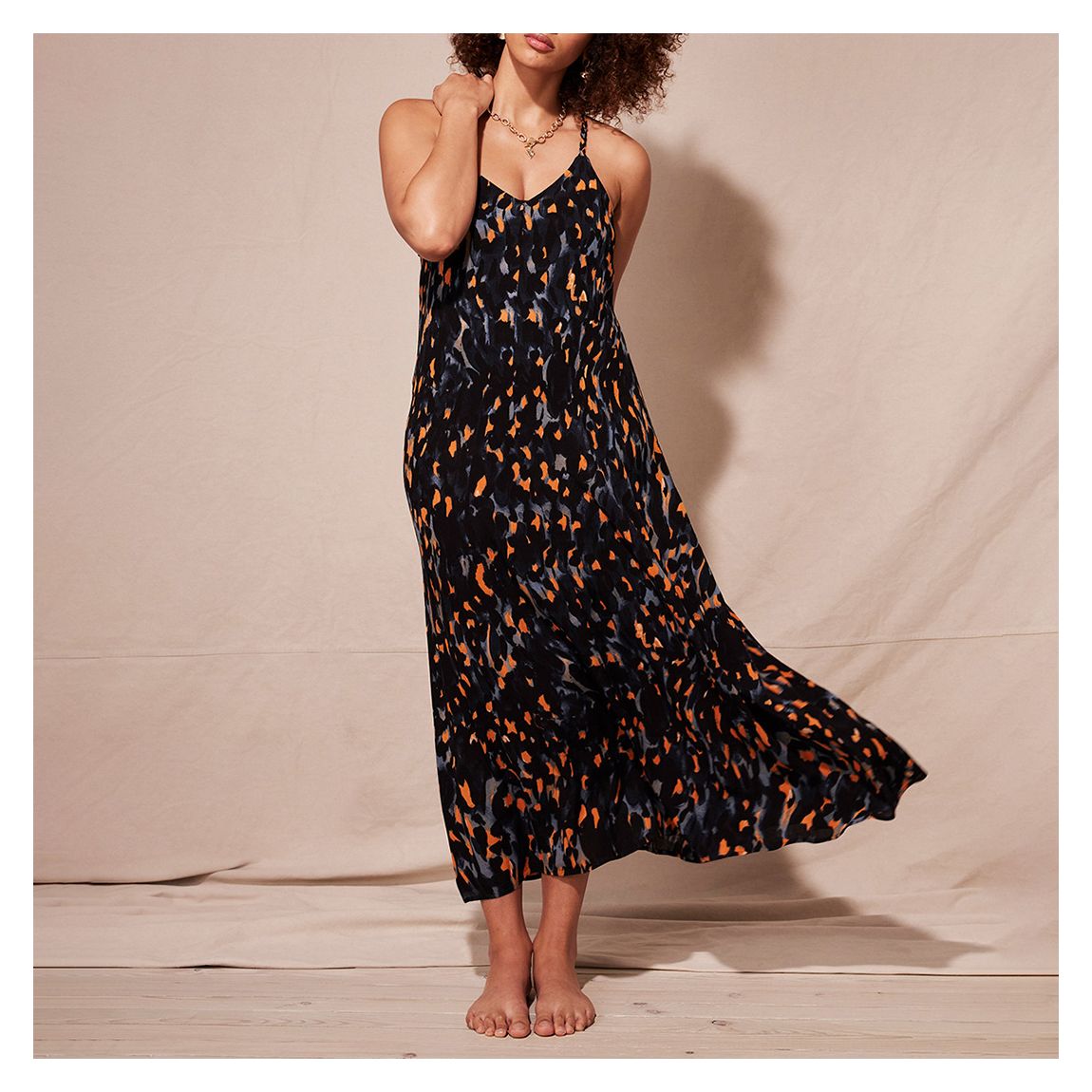 Multi Charlotte Animal Maxi Dress main product photo