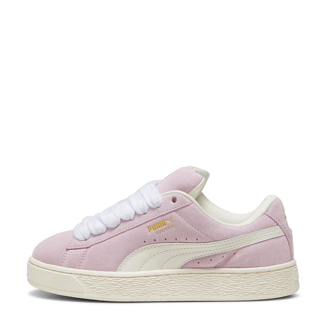 Unisex Pink/White Suede XL Lace Trainers main product photo