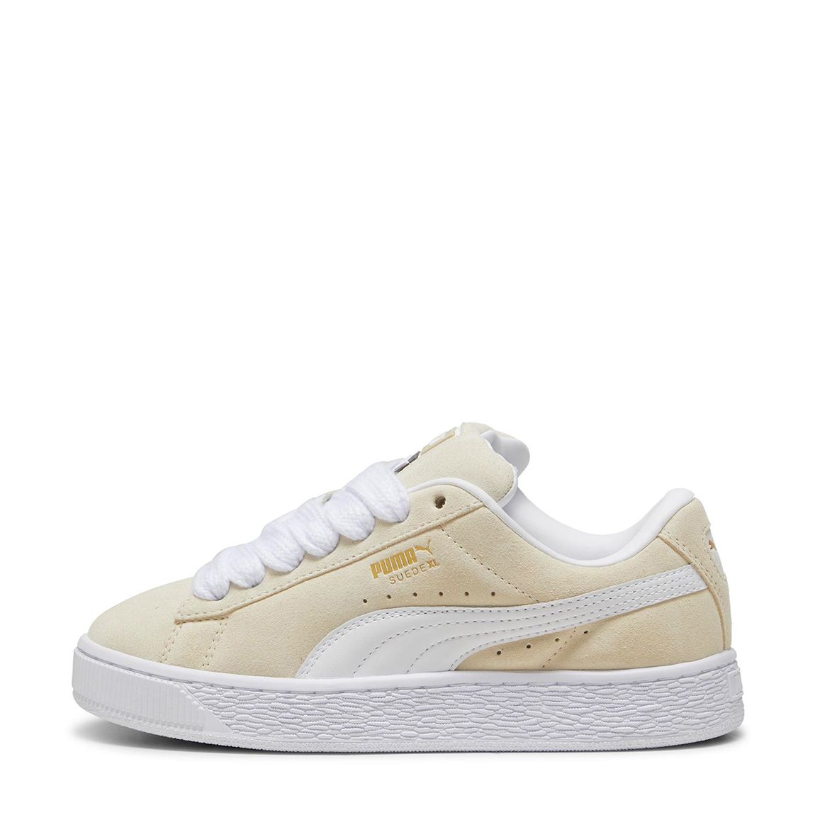 Unisex Beige Suede XL Lace Trainers main product photo
