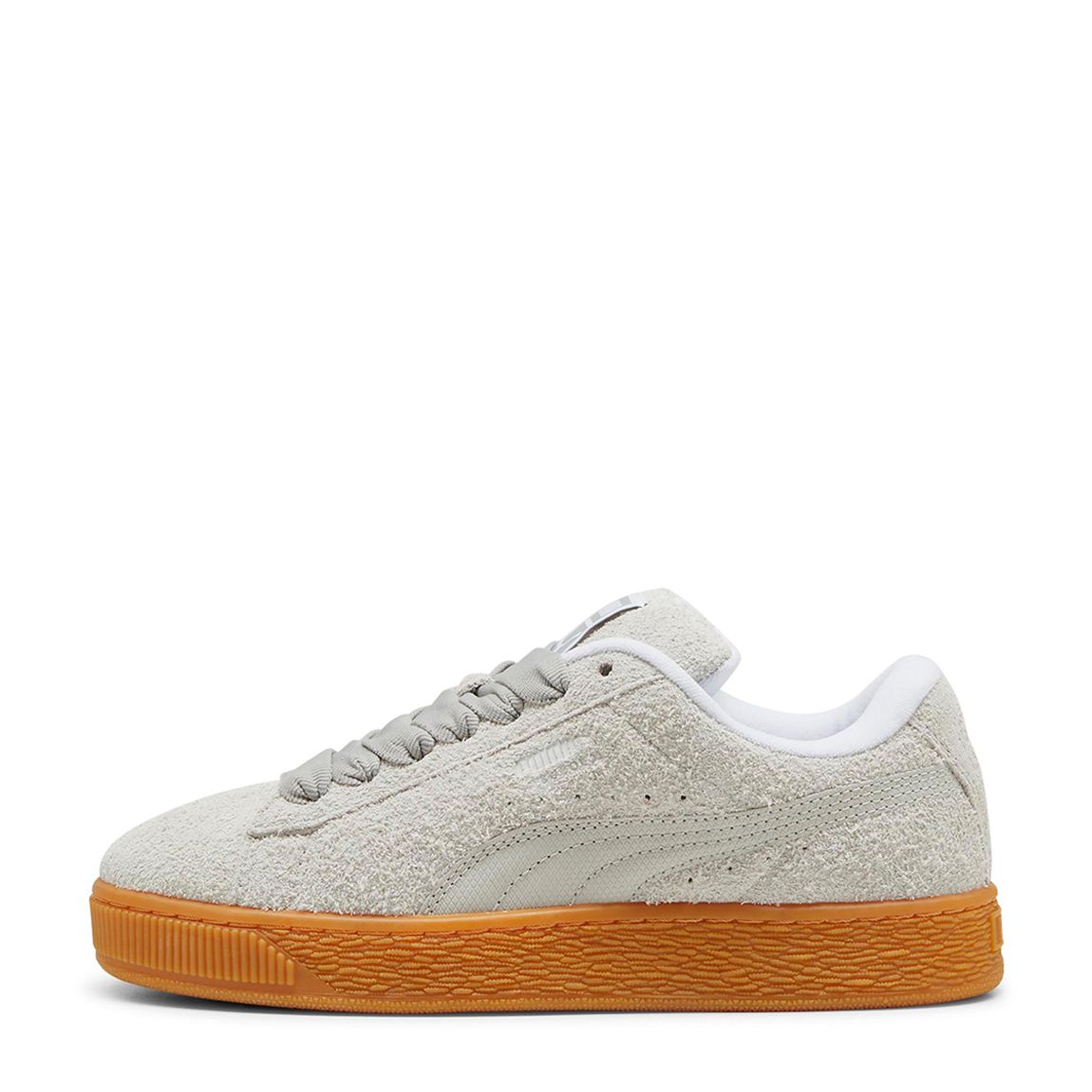 Women's Grey Suede Textured XL Lace Trainers main product photo