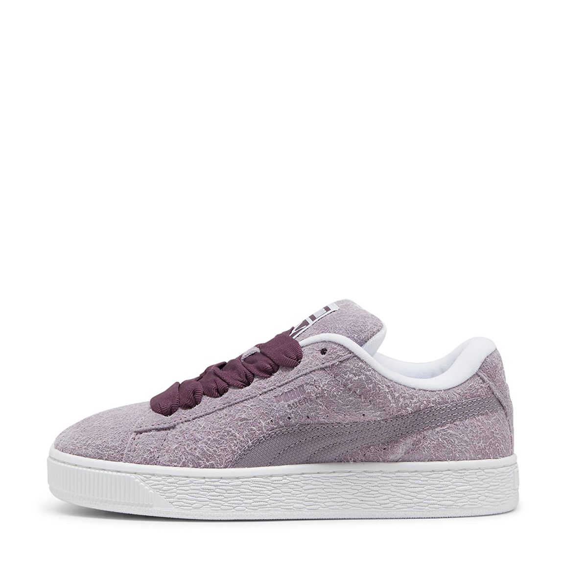 Women's Plum Suede Textured XL Lace Trainers main product photo