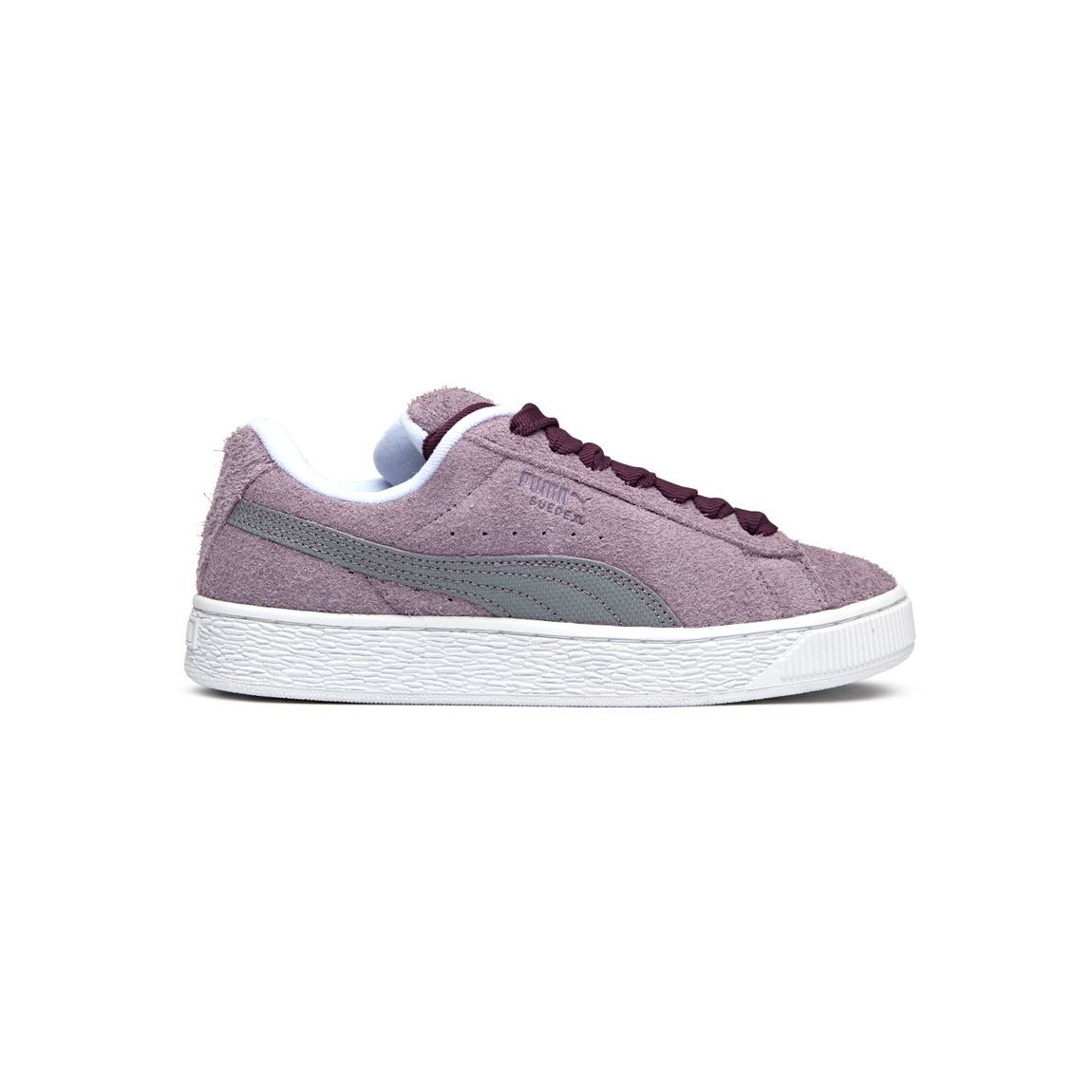 Women's Plum Suede Textured XL Lace Trainers main product photo