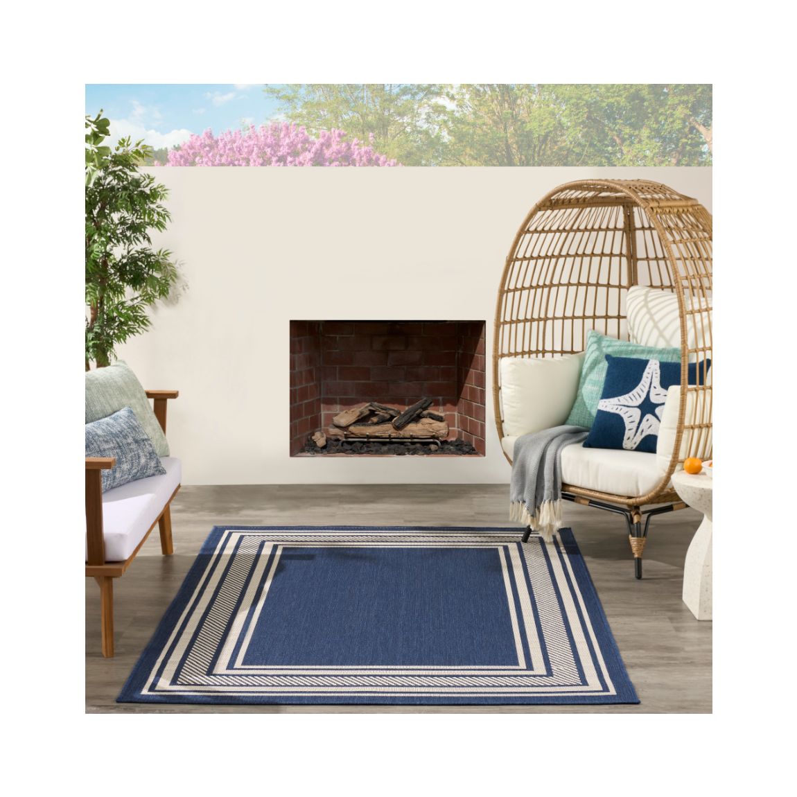 Horizon Indoor Outdoor Rug Navy - 213cm x 152cm main product photo