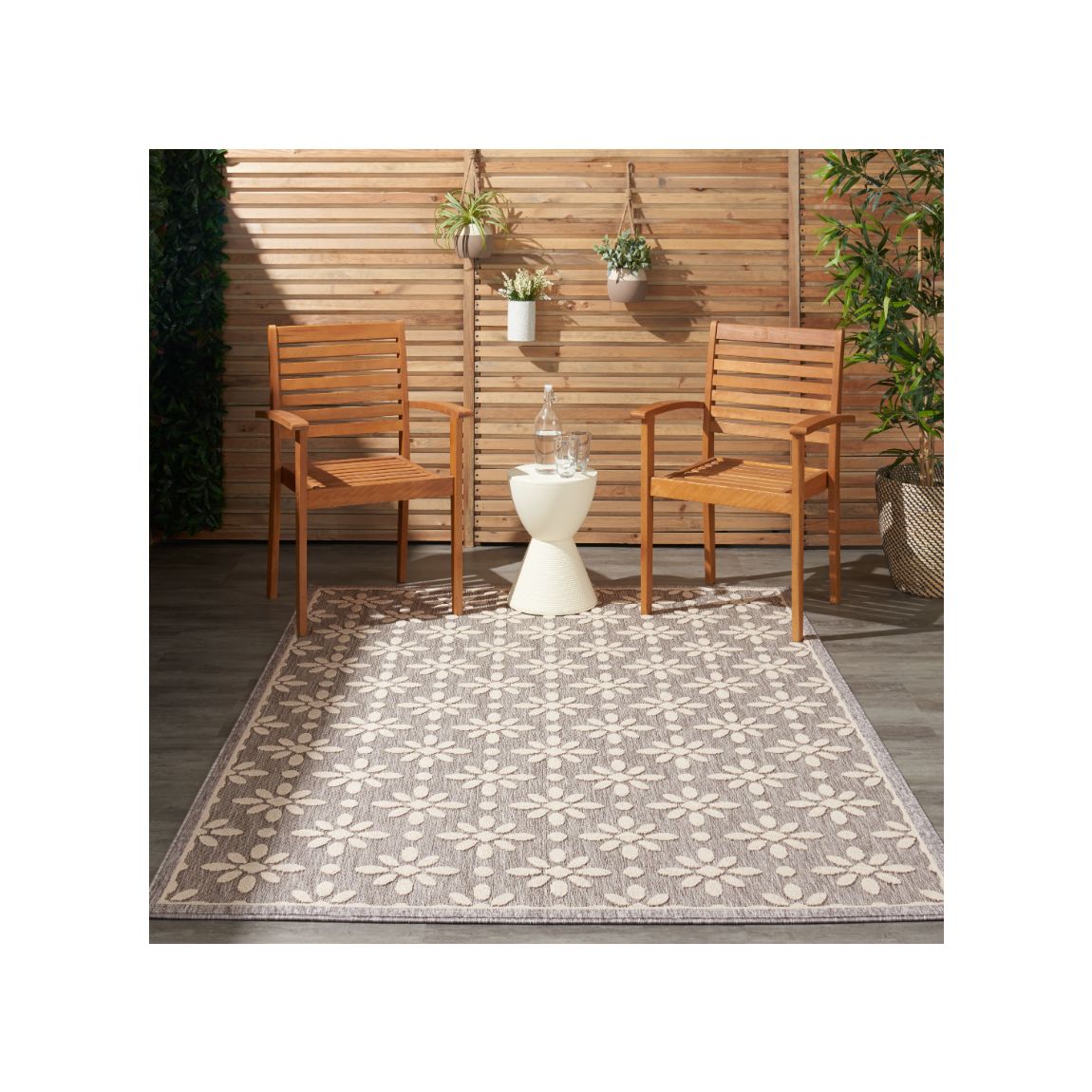 Cozumel Indoor Outdoor Rug Grey - 221cm x 160cm main product photo