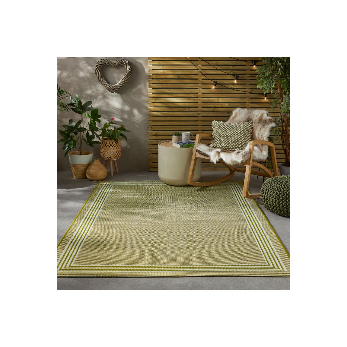 Terrazzo Indoor Outdoor Rug Green - 230cm x 160cm main product photo